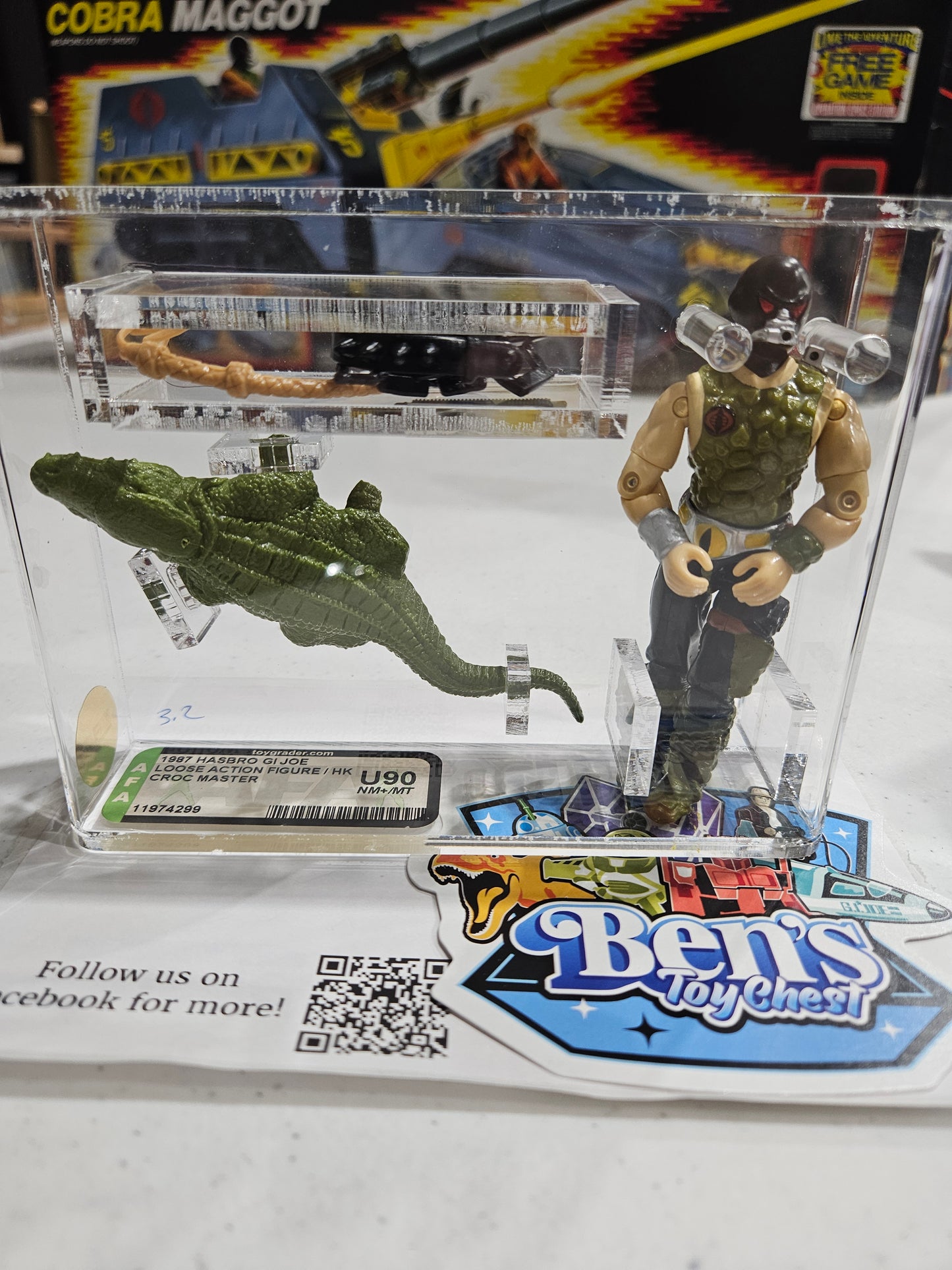 1987 Hasbro GI Joe Croc Master AFA U90 NM+/MT