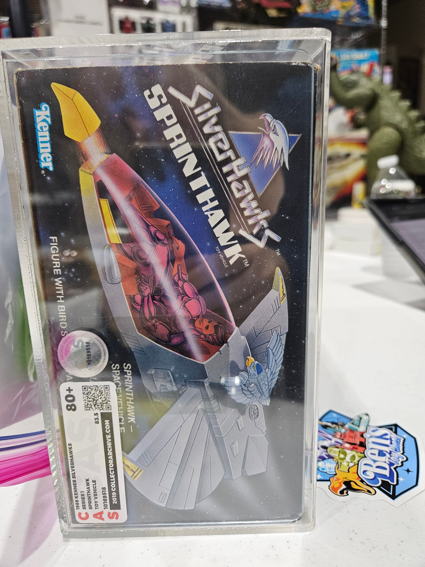 1986 Kenner Silverhawks Sprinthawk CAS 80+