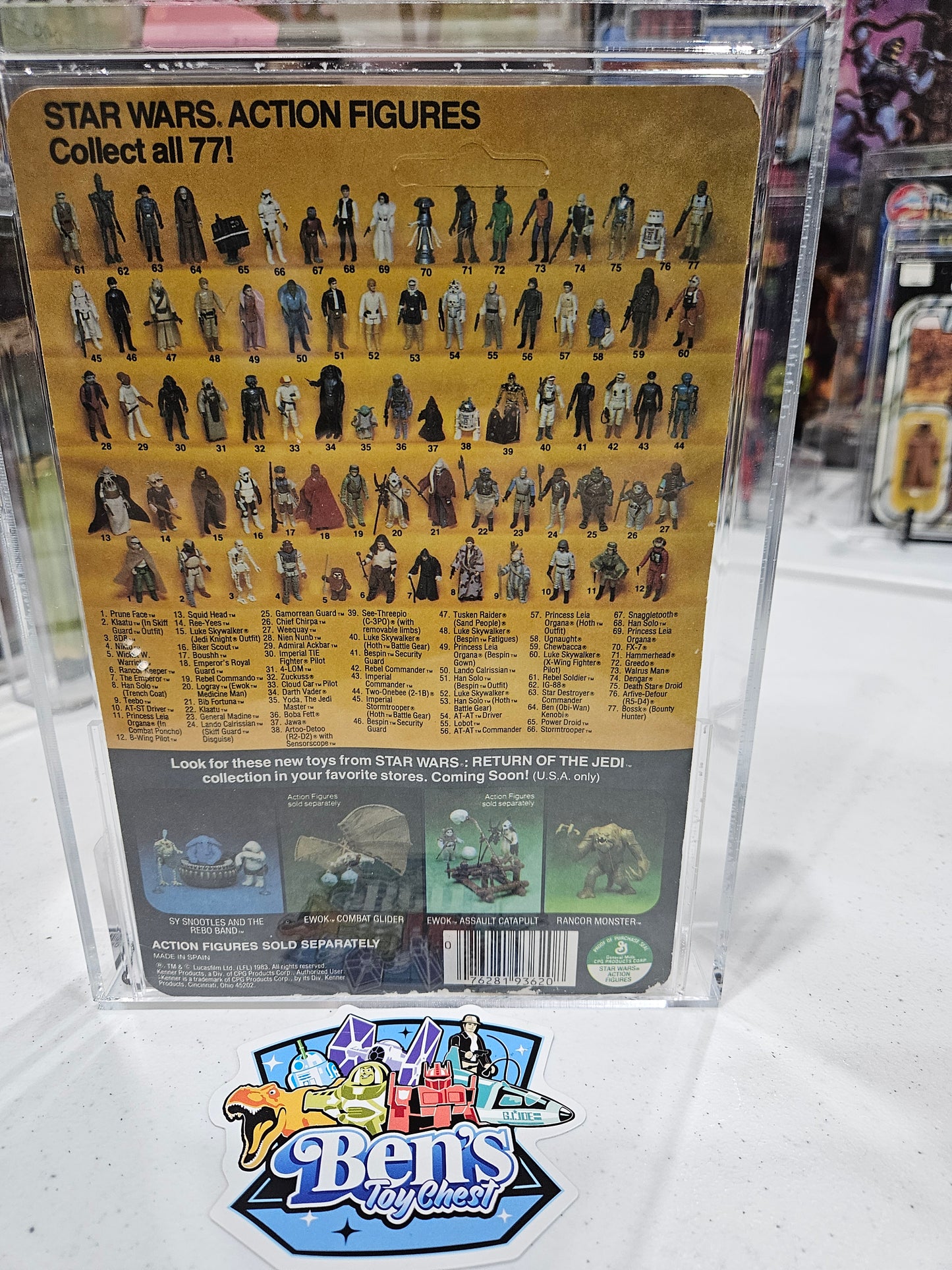 1984 Kenner Star Wars Hammerhead Spain AFA 80