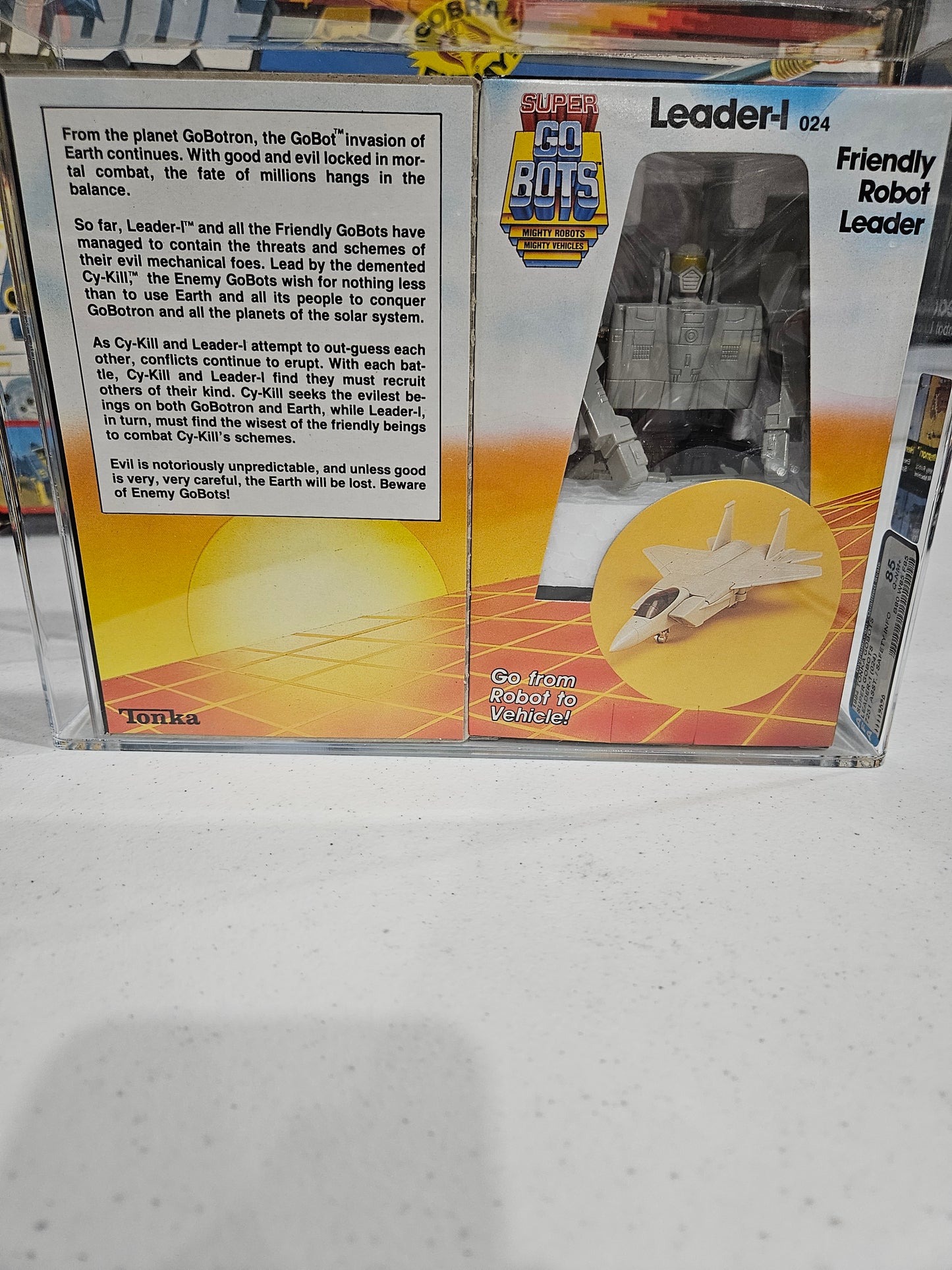 1984 Tonka Gobots Super Leader-1 AFA 85 Q-NM+