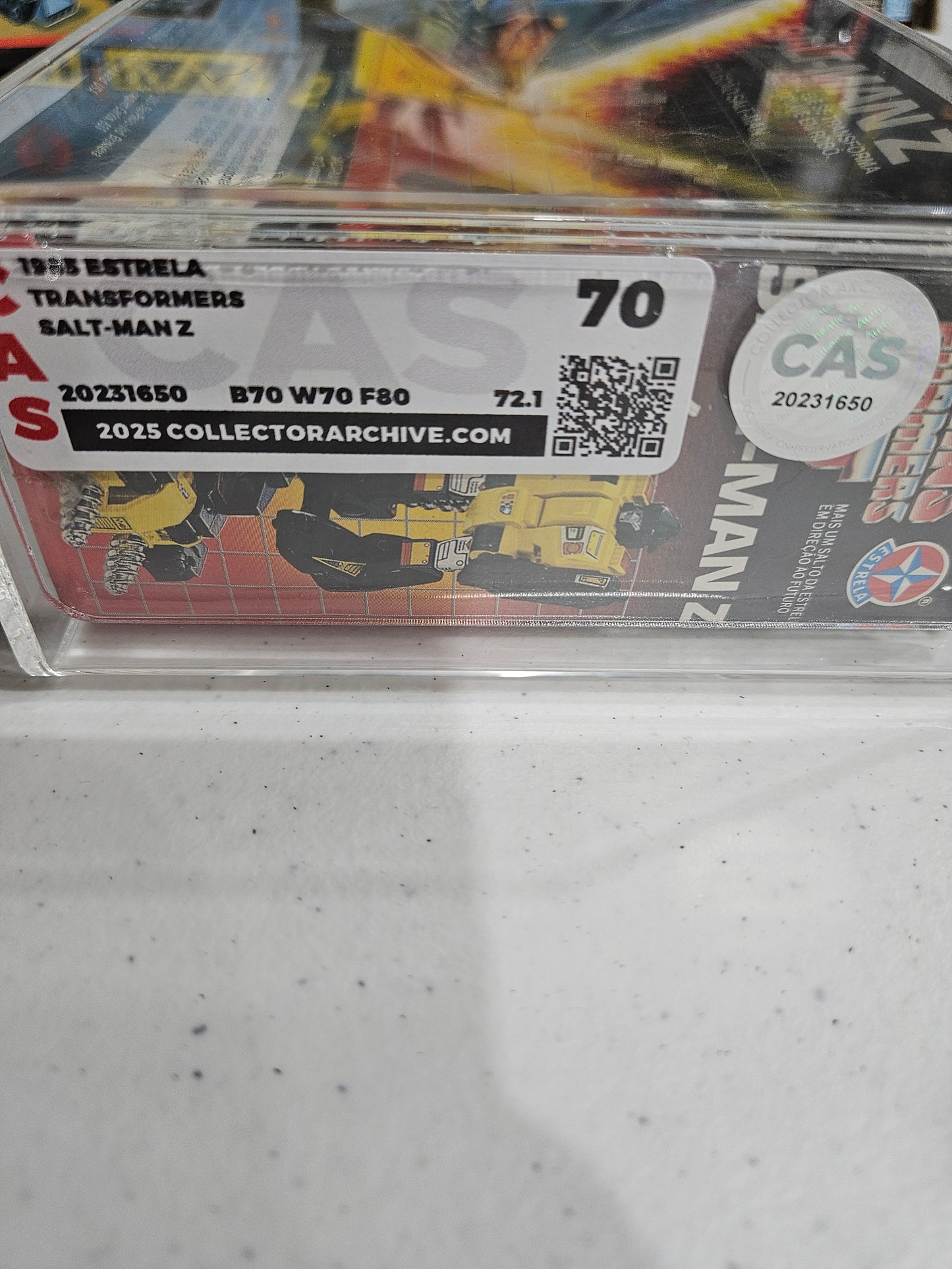 1985 Estrela Transformers Salt-Man Z CAS 70