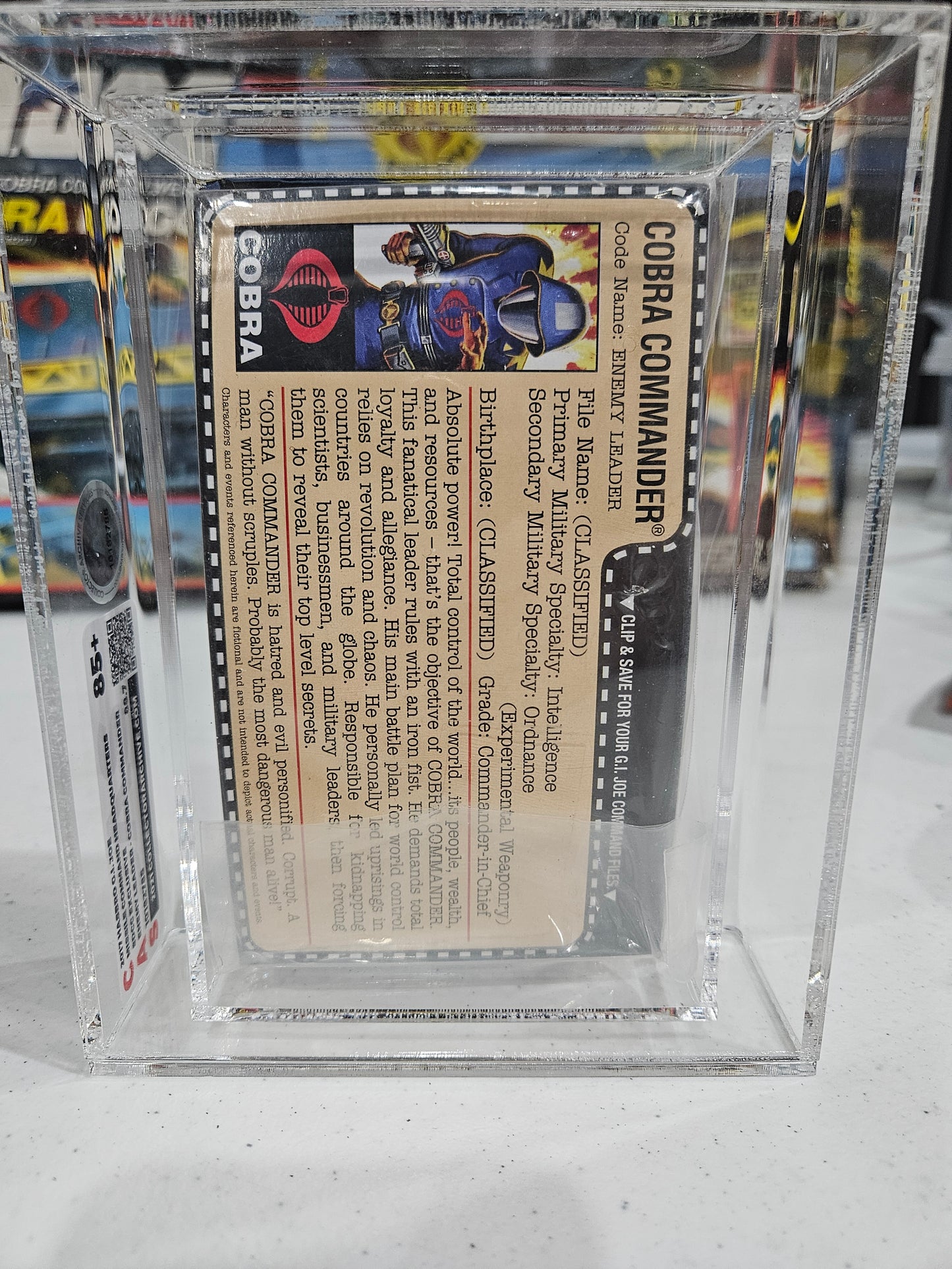 2017 Hasbro GI Joe Cobra Commander SDCC CAS 85+