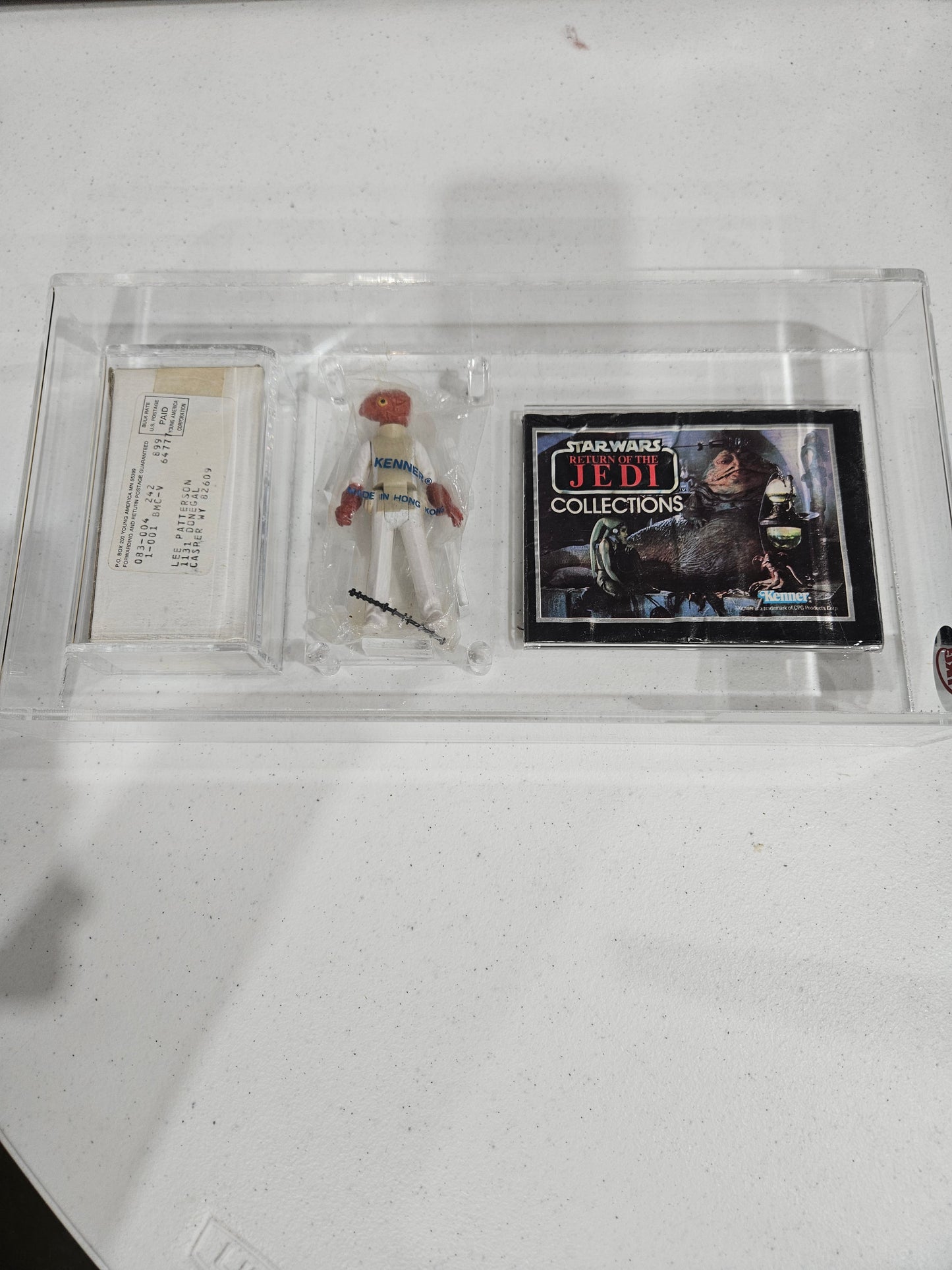 1983 Kenner Star Wars Baggie Admiral Ackbar UKG 80%