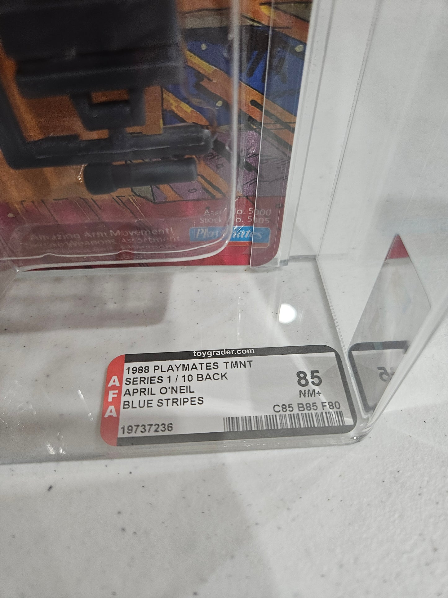 1988 Playmates TMNT April O'Neil AFA 85 NM+