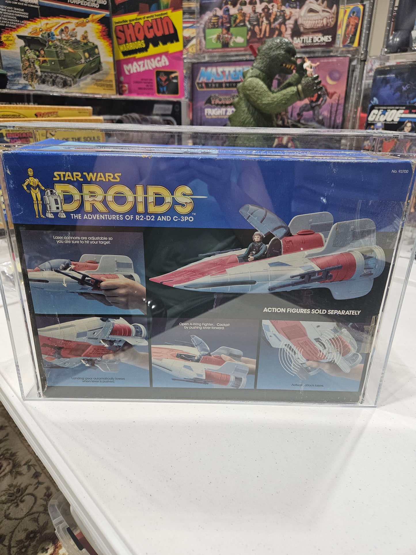 1985 Kenner Star Wars Droids A-Wing Fighter AFA 75