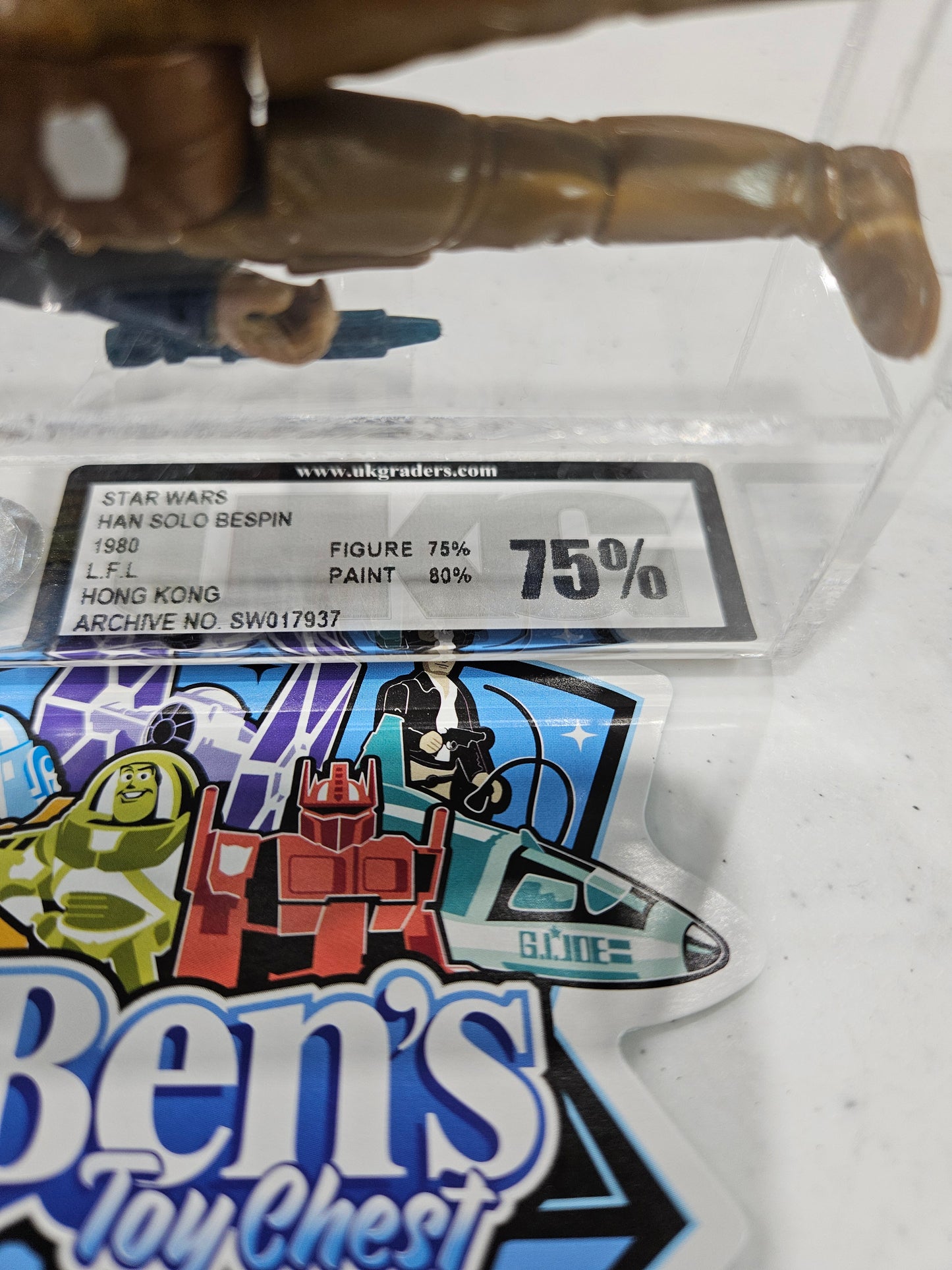 1980 Kenner Star Wars Han Solo Bespin UKG 75%