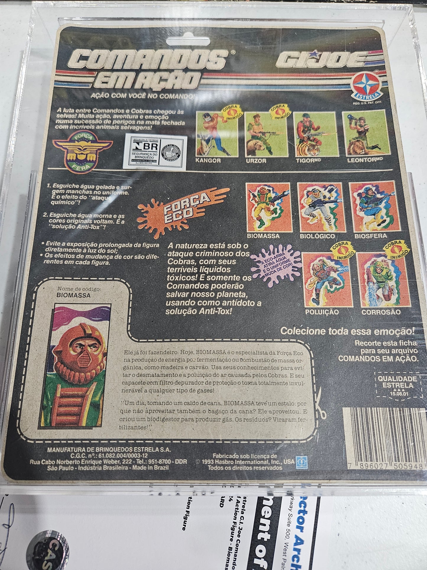1993 Estrela GI Joe Forca Eco Biomassa CAS 80