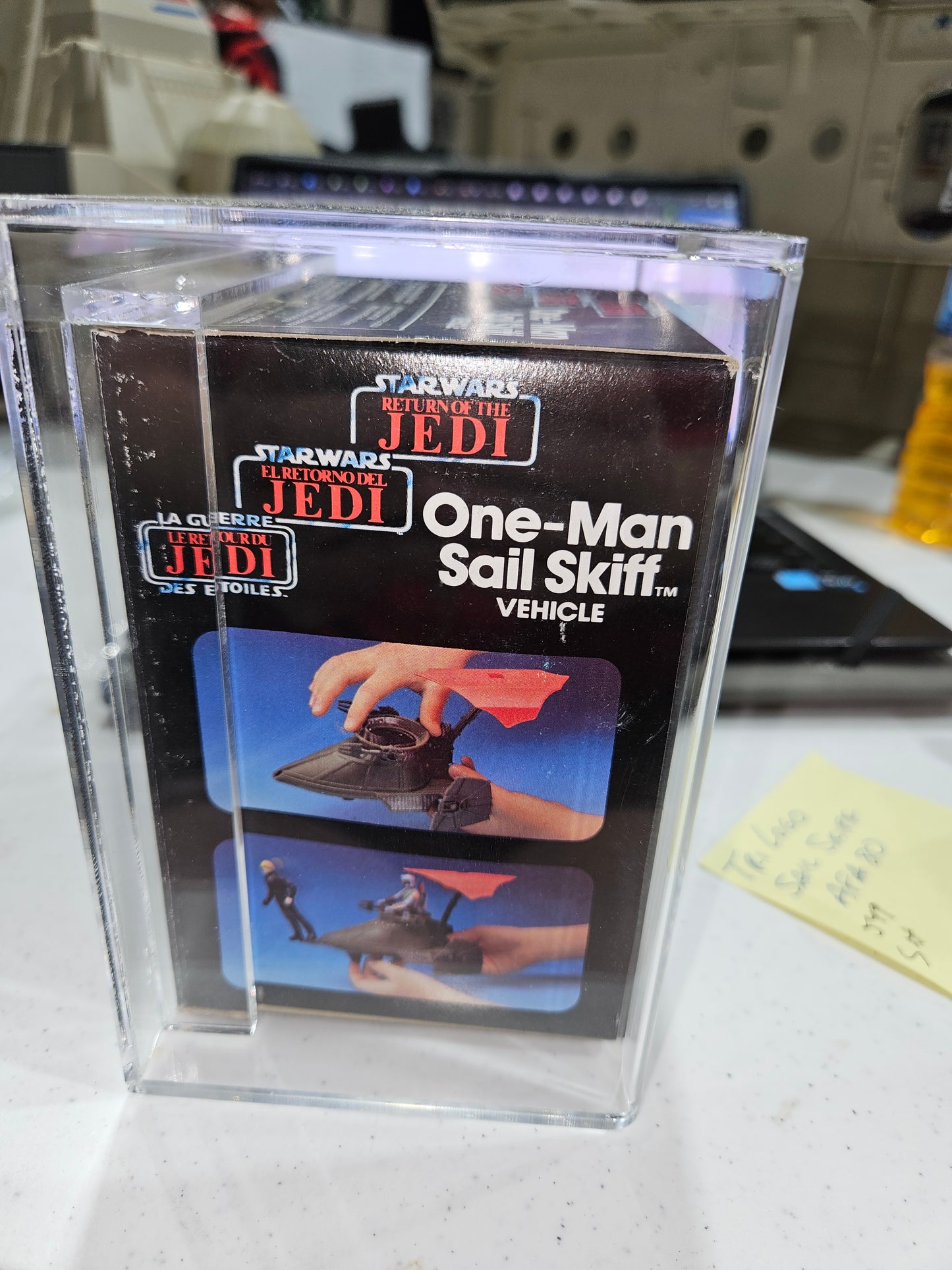 1984 Palitoy Star Wars Tri-Logo One-Man Sail Skiff AFA 80