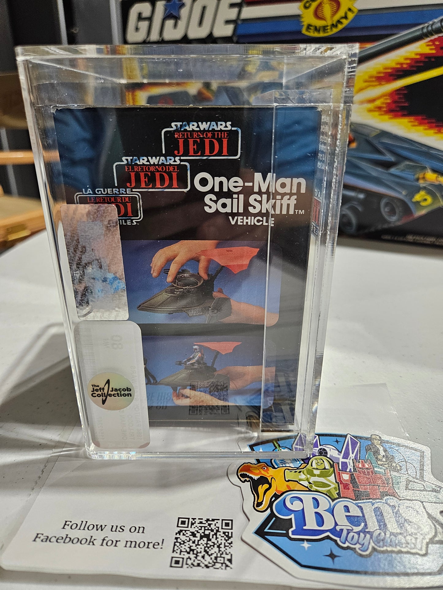 1984 Palitoy Star Wars Tri-Logo One-Man Sail Skiff AFA 80