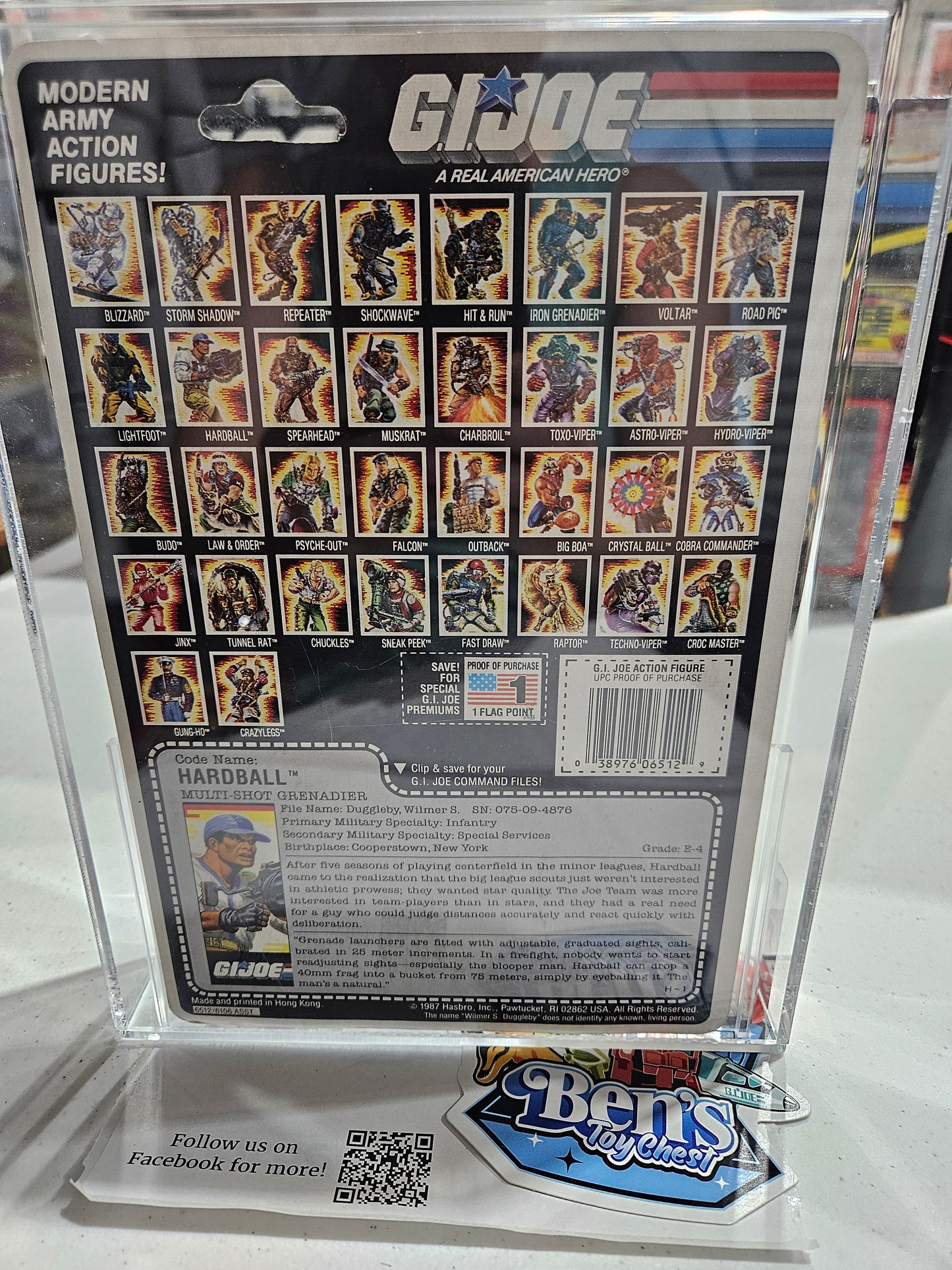 1988 Hasbro GI Joe Hardball AFA 85 NM+