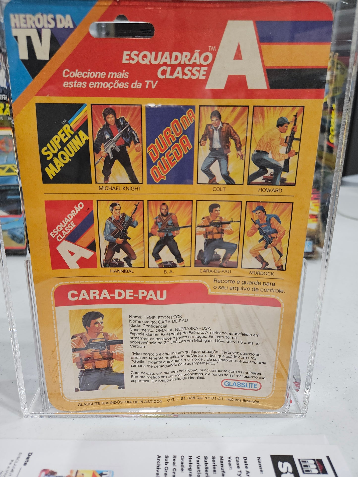 1984 Glasslite A-Team Herois Da TV Cara-De-Pau (Face) CAS 75