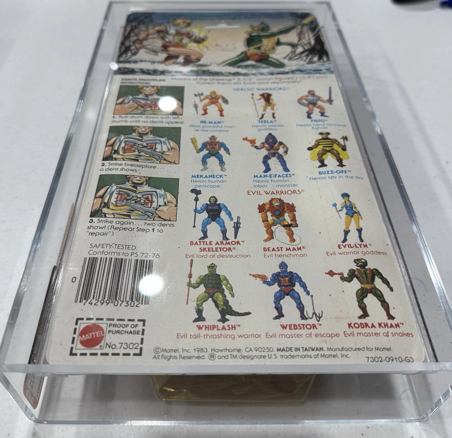 1984 Mattel MOTU Battle Armor He-Man AFA 70+