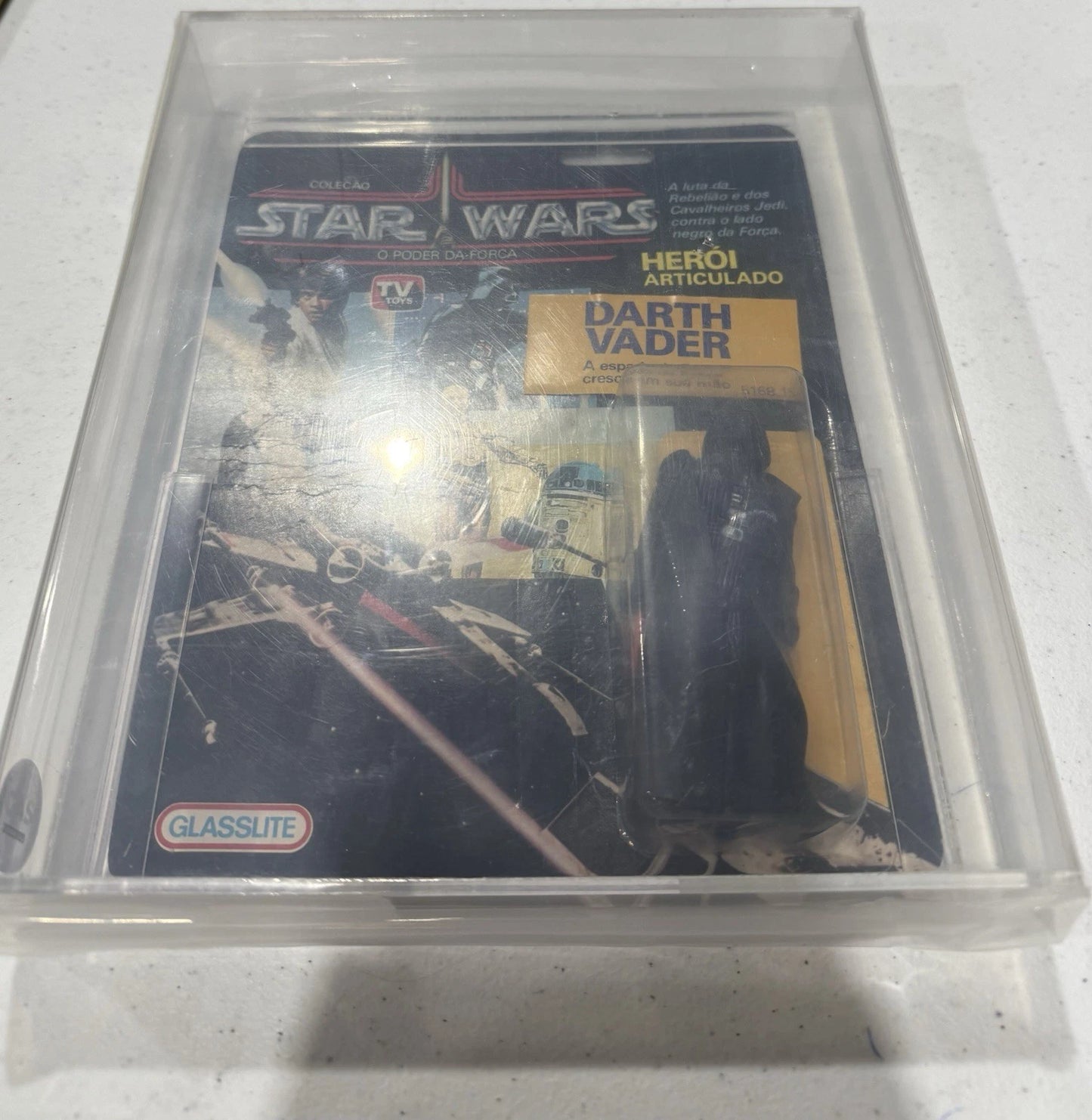 1988 Glasslite Star Wars Darth Vader CAS 65+