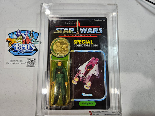 1985 Kenner Star Wars POTF - A-Wing Pilot AFA 85