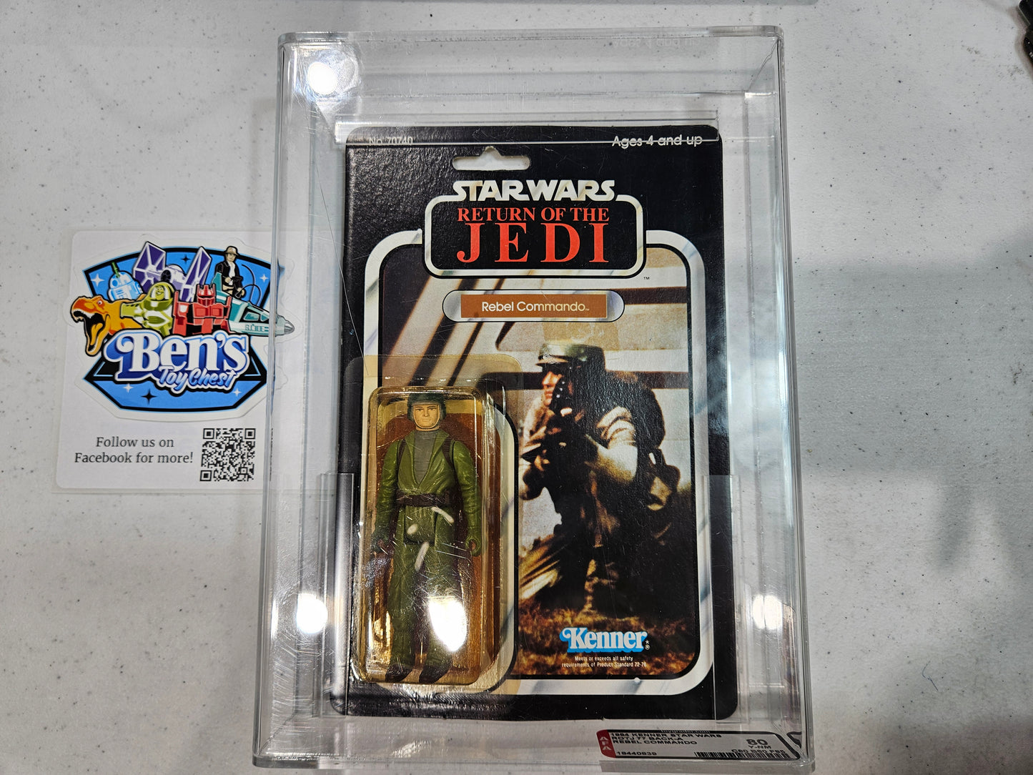 1984 Kenner Star Wars ROTJ - Rebel Commando AFA 80