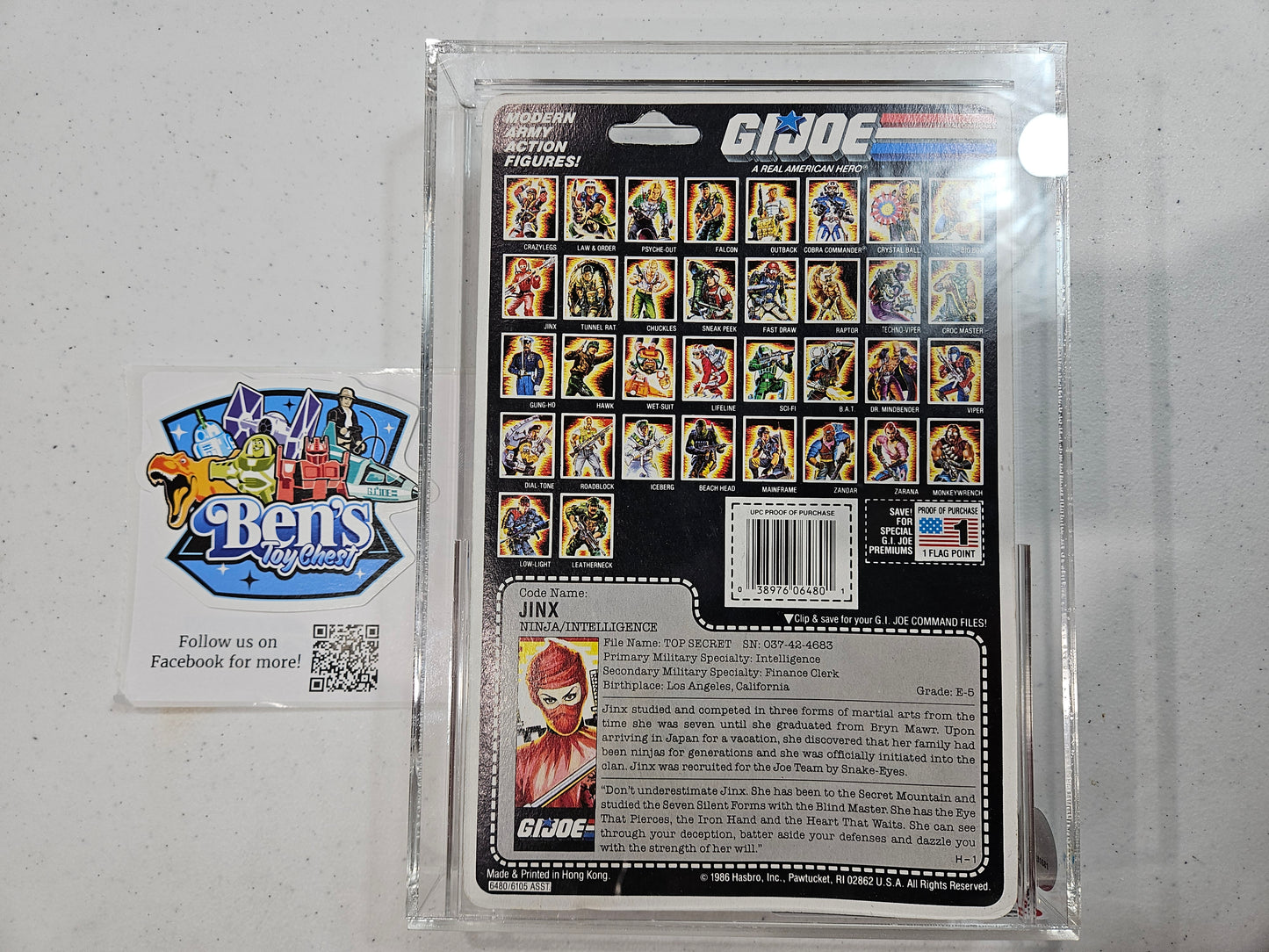 1987 Hasbro G.I. Joe - Jinx CAS 80+