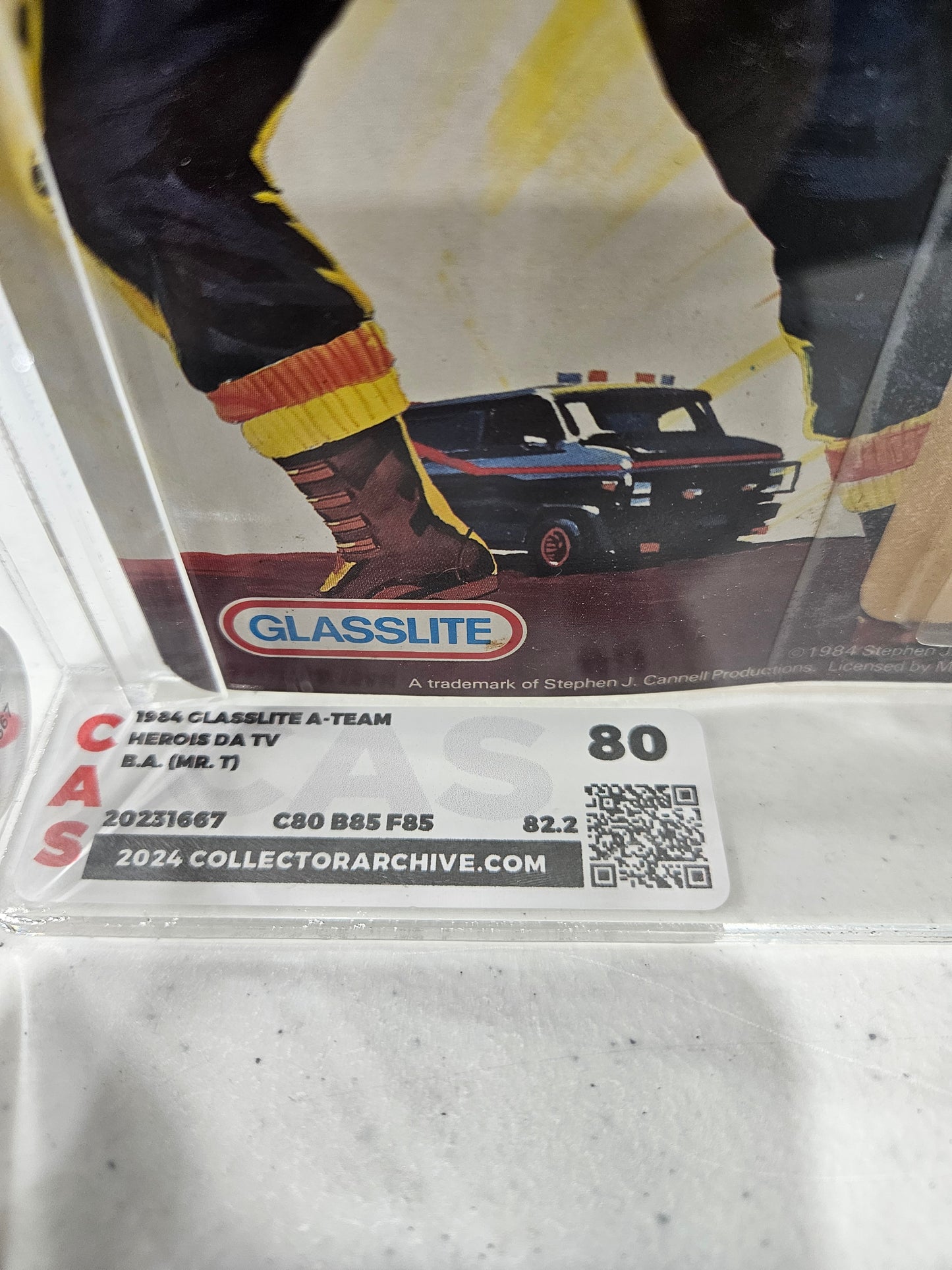 1984 Glasslite A-Team B.A. (Mr. T) CAS 80