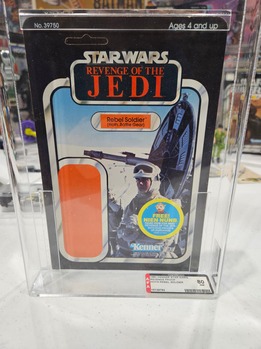 1983 Kenner Star Wars Revenge Proof Hoth Rebel Soldier AFA 80
