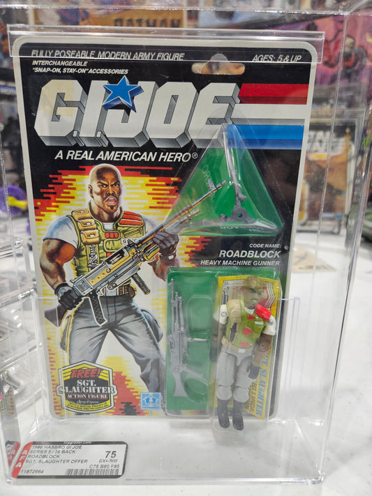 1986 Hasbro GI Joe Roadblock AFA 75