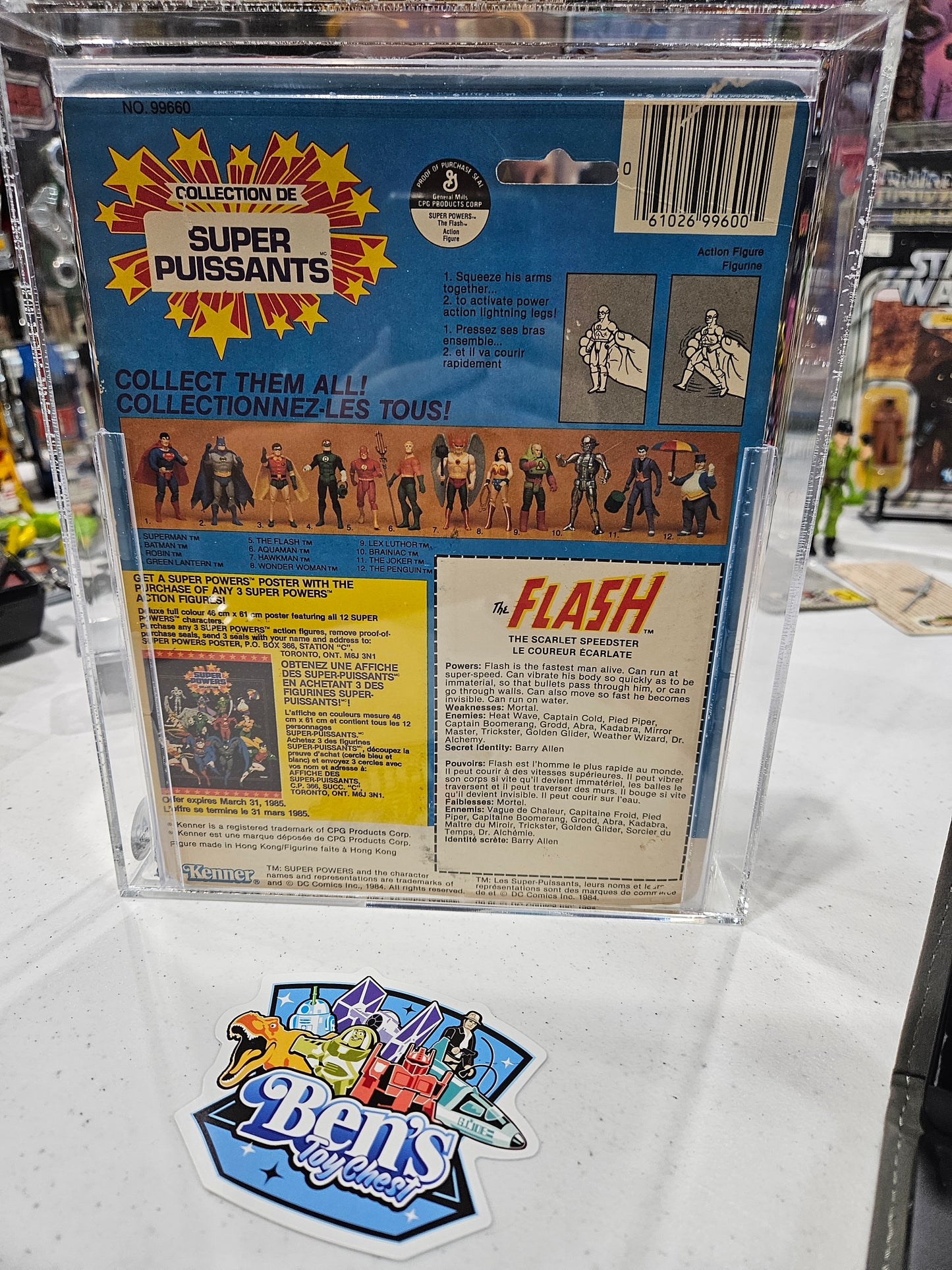 1984 Kenner Canada Super Powers Flash CAS 75