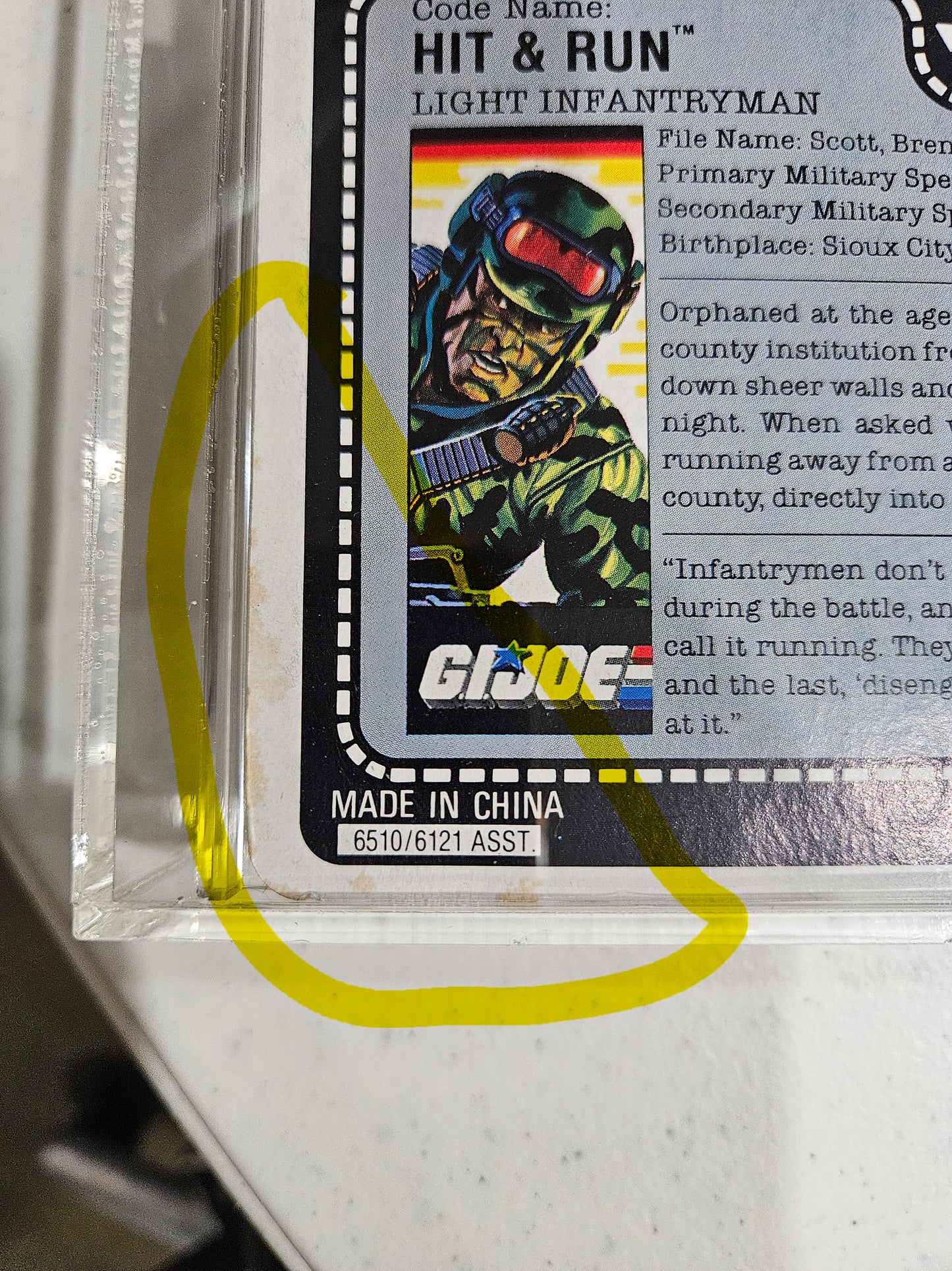 1988 Hasbro GI Joe Hit & Run CAS 80