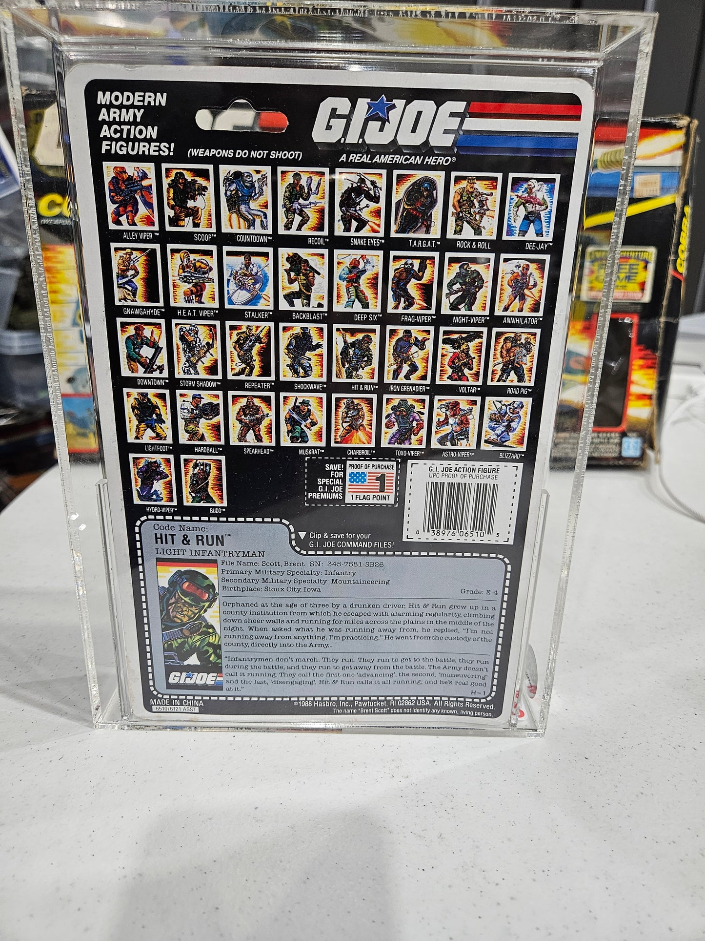 1988 Hasbro GI Joe Hit & Run CAS 80