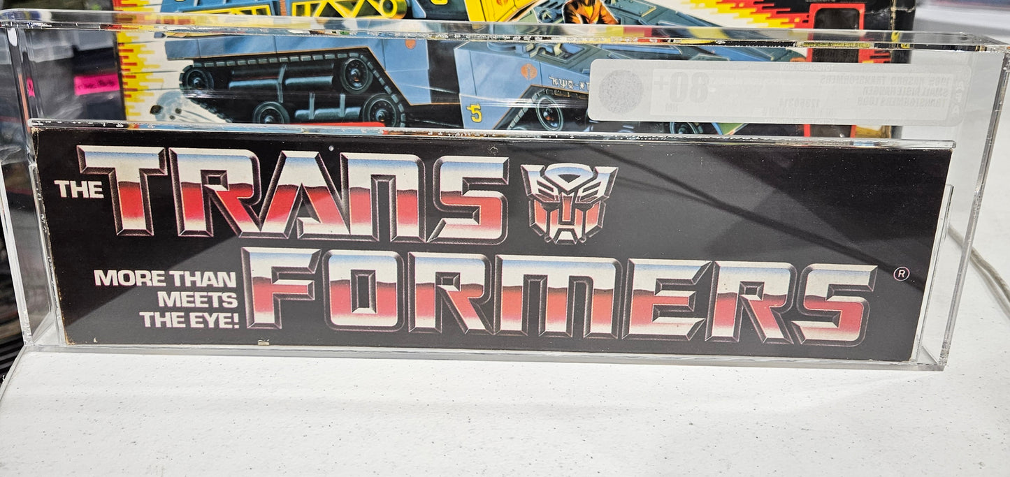1985 Hasbro Transformers Small Aisle Hanger AFA 80+