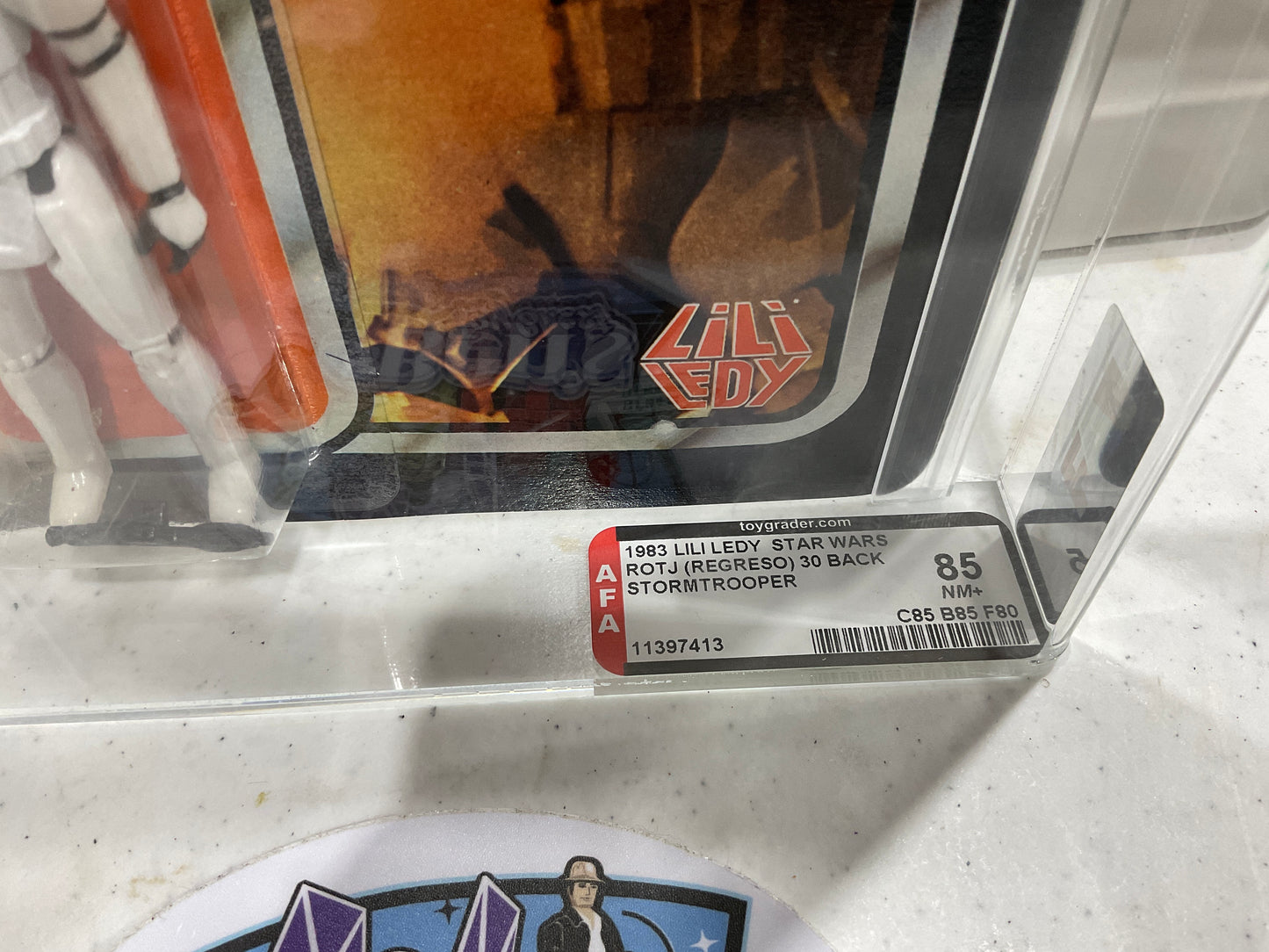 1983 Lili Ledy ROTJ Star Wars (Regreso) Stormtrooper AFA 85 NM+