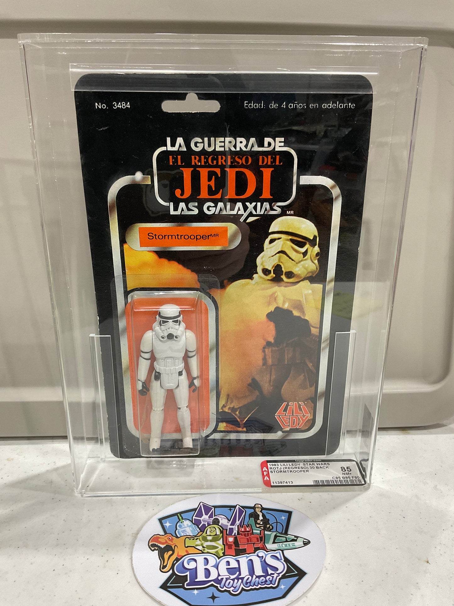 1983 Lili Ledy ROTJ Star Wars (Regreso) Stormtrooper AFA 85 NM+