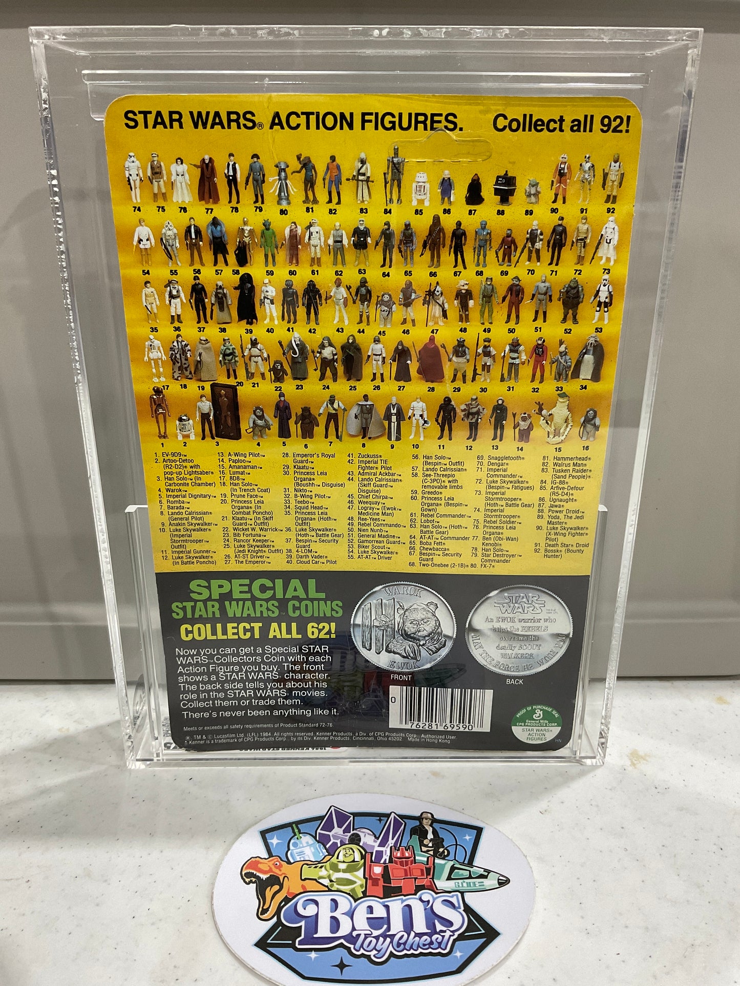 1984 Kenner Star Wars POTF Lando Calrissian (General Pilot) with Coin, CAS 75