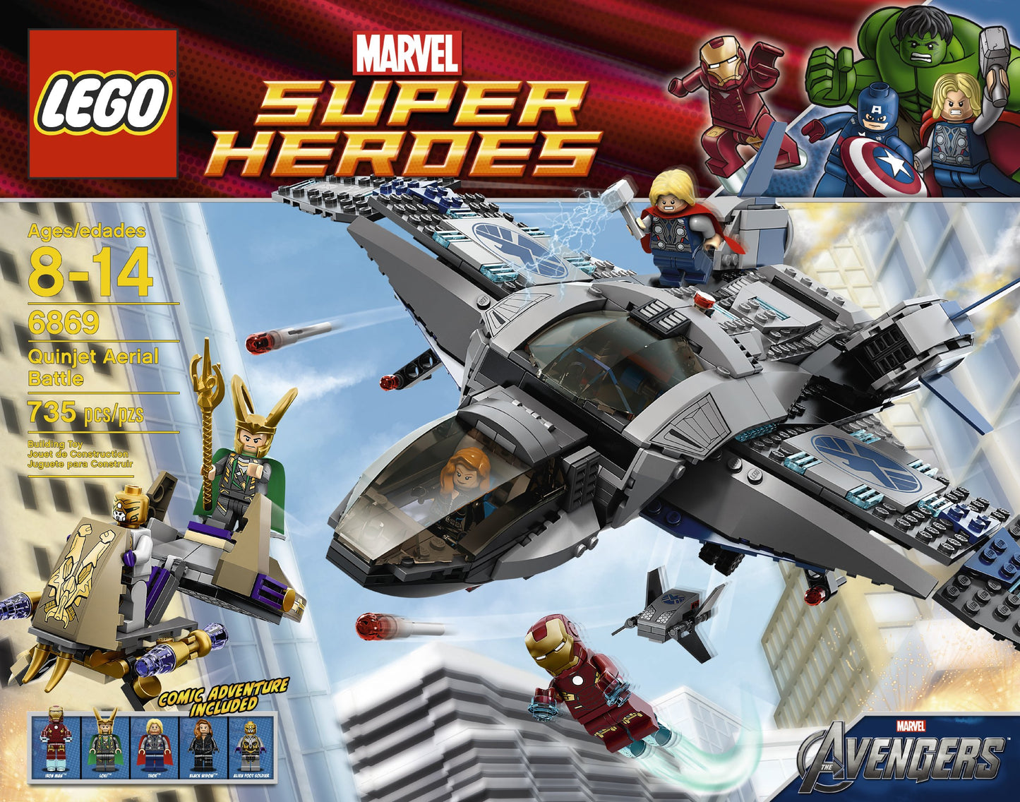 Lego 6869 Marvel Quinjet Aerial Battle - New Sealed