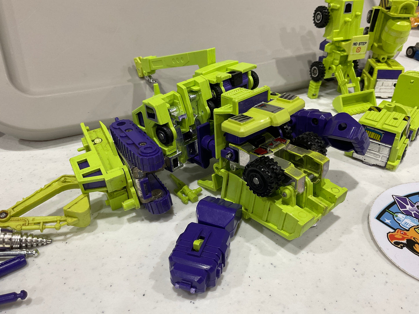 1984 Transformers G1 Devastator Lot, Loose pieces