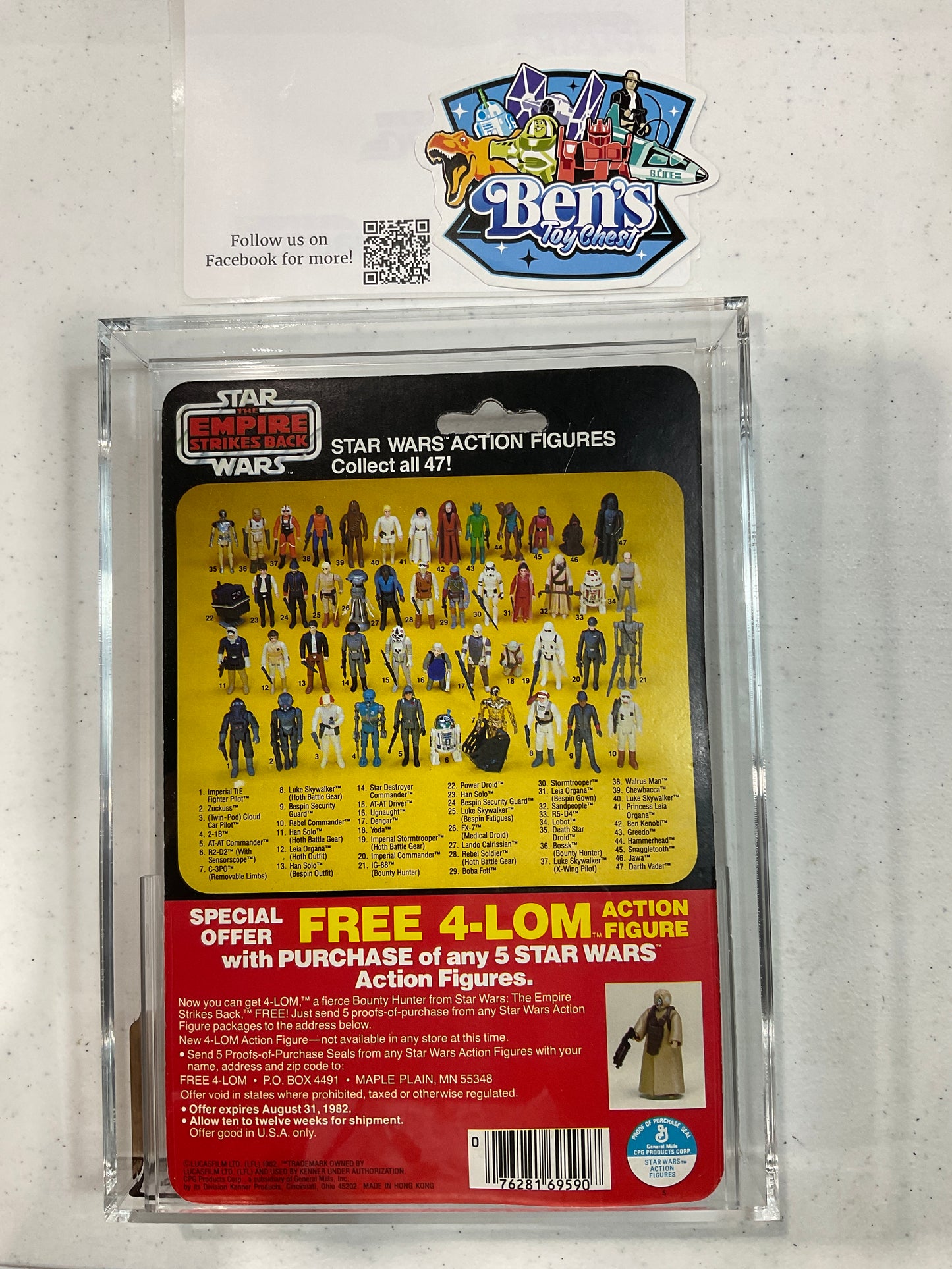 1982 Kenner Star Wars TESB Walrus Man AFA 70