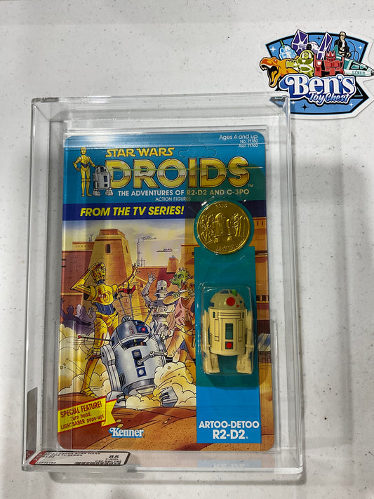 1985 Kenner Star Wars Droids R2-D2 AFA 85 Y-NM+ (C90 B80 F85)