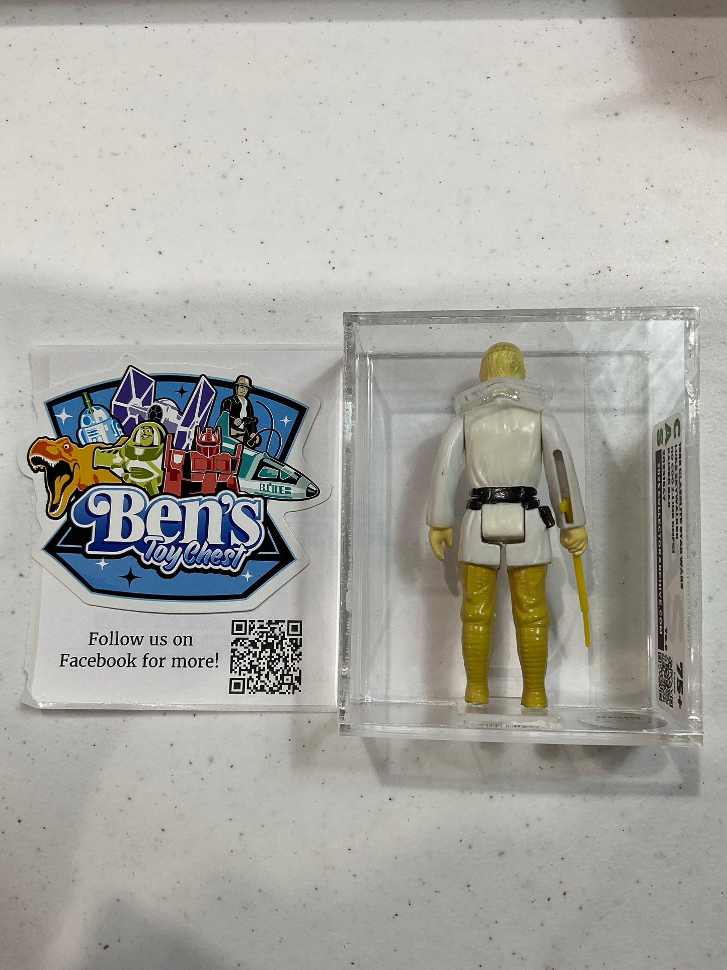 1988 Glasslite Star Wars Luke Skywalker CAS 75+ Loose