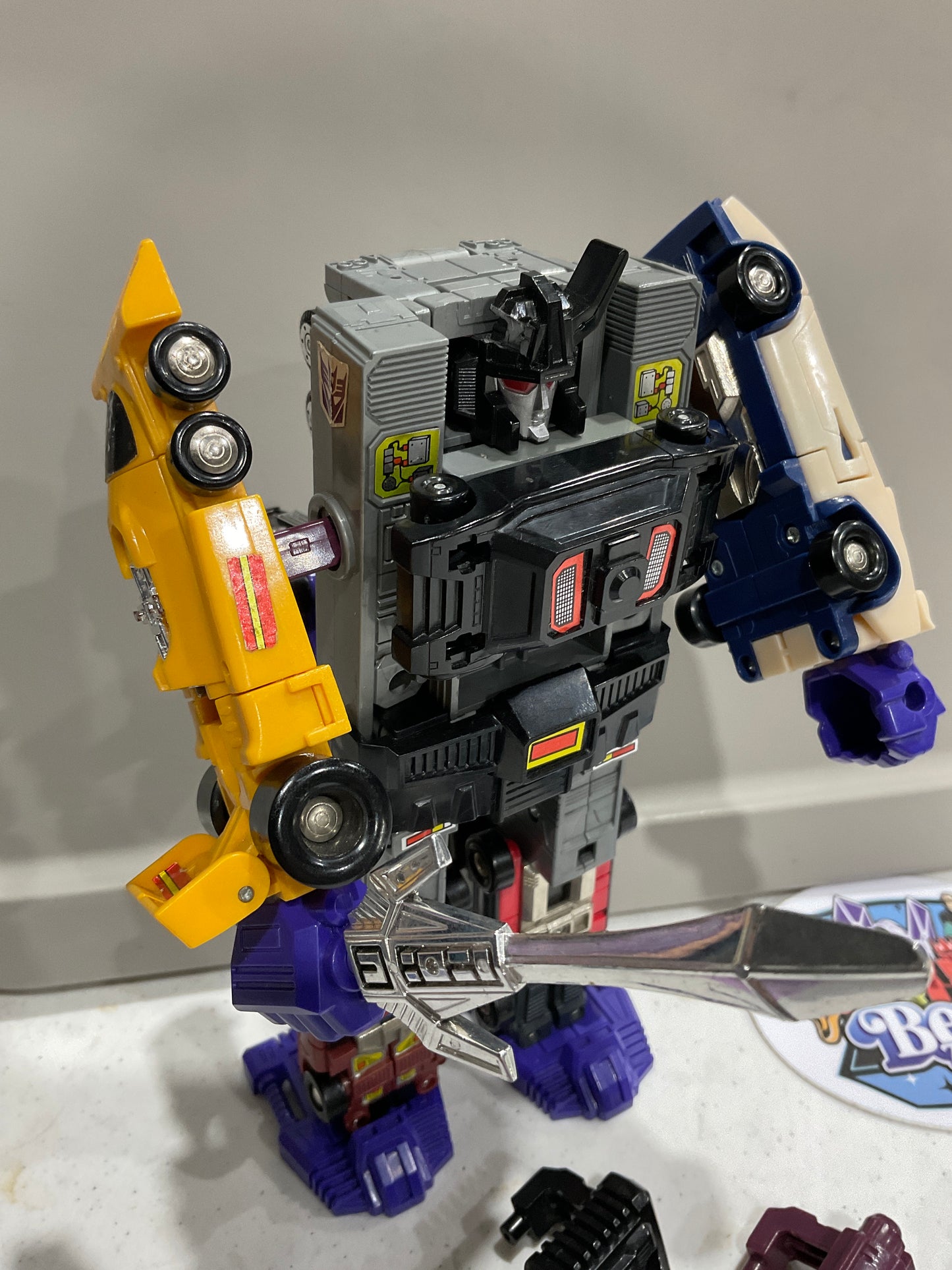 1985 G1 Transformers Combiner Menasor, 99% COMPLETE