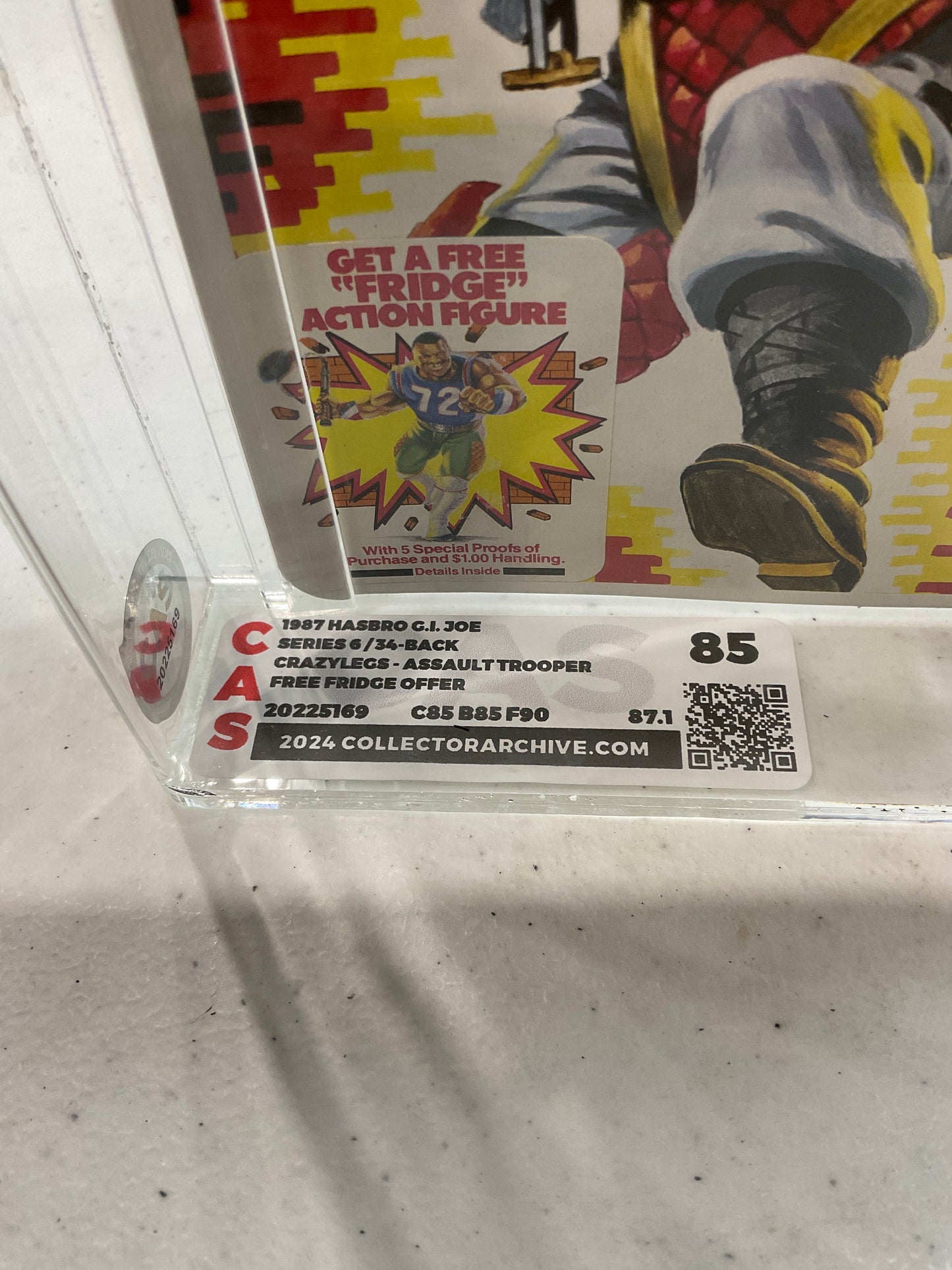 1987 Hasbro GI JOE Crazylegs CAS 85 (C85 B85 F90)