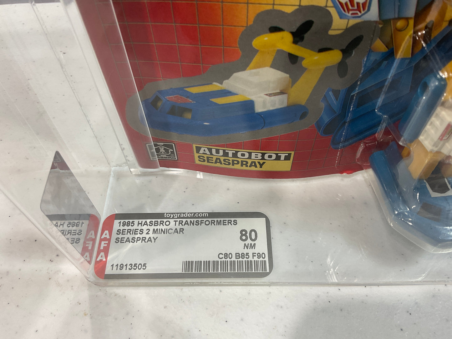 1985 Hasbro Transformers Seaspray AFA 80 NM