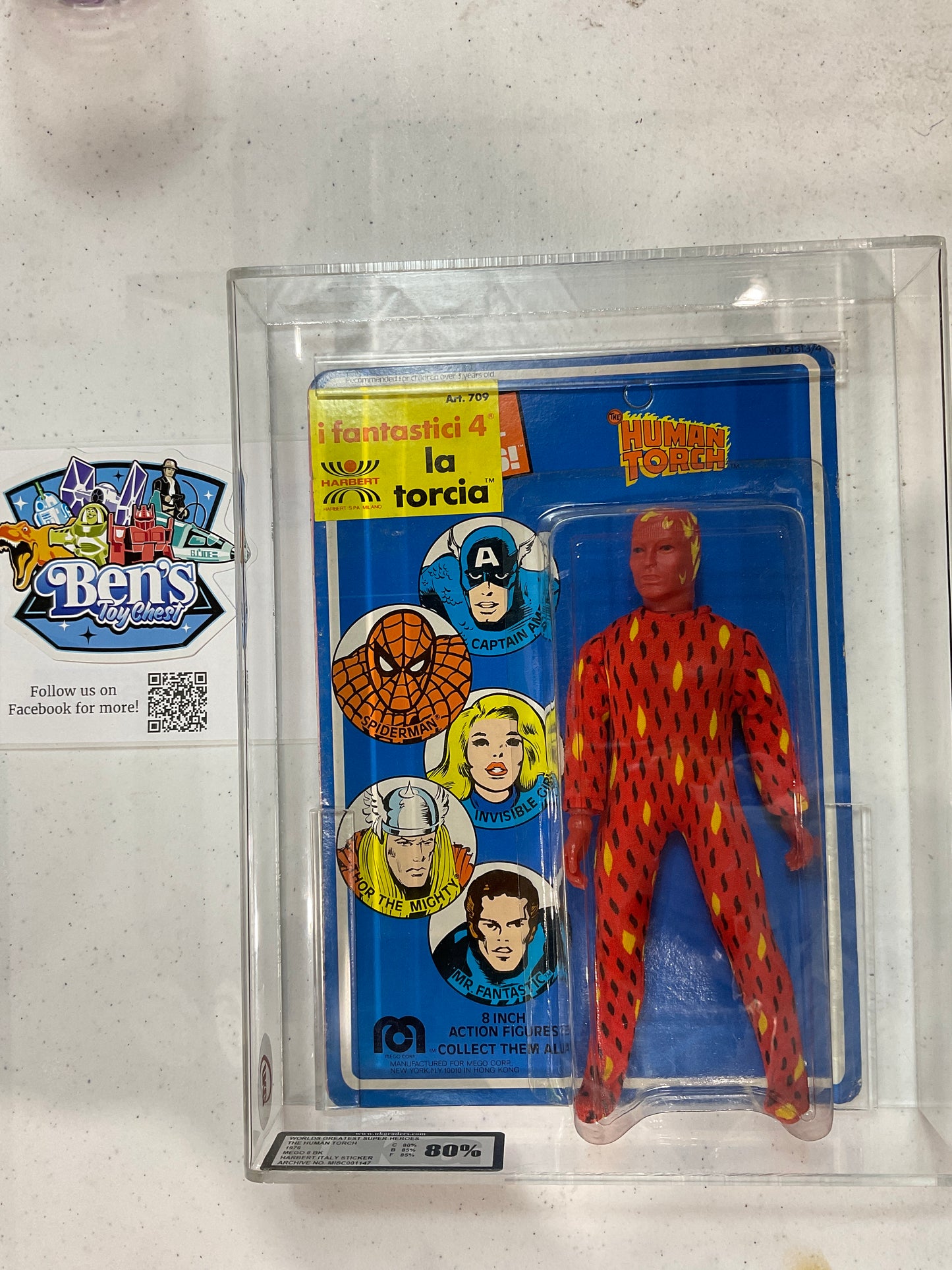 1976 Mego WGSH - The Human Torch UKG 80
