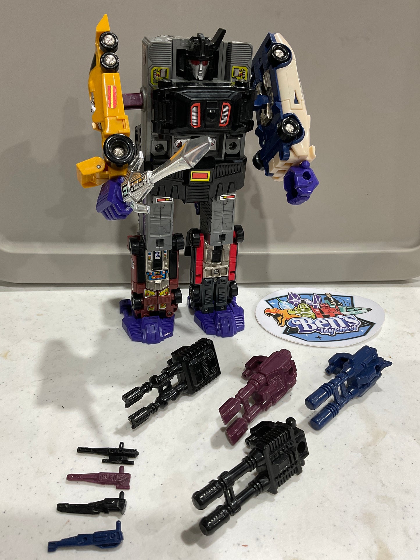 1985 G1 Transformers Combiner Menasor, 99% COMPLETE
