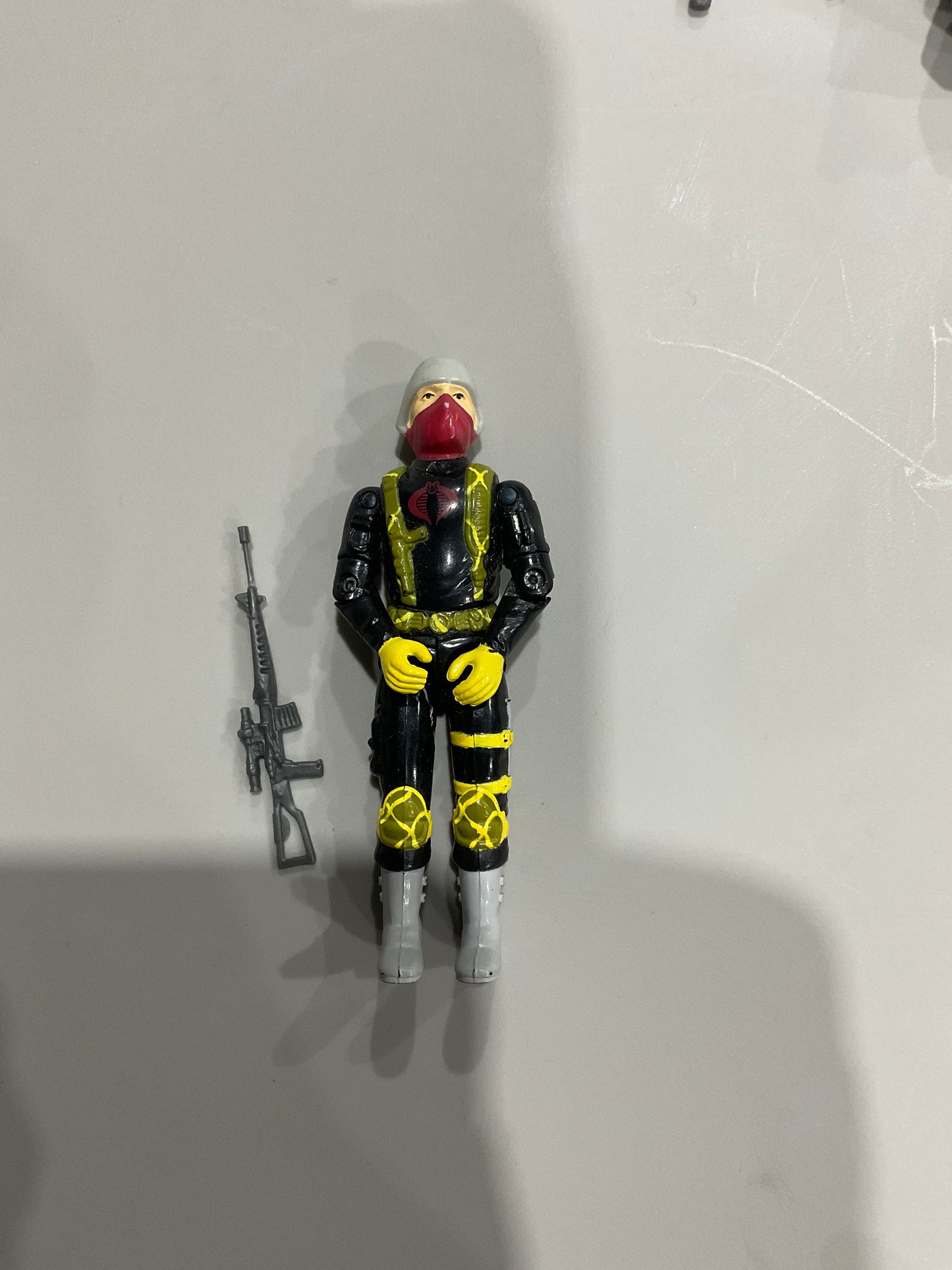 1989 Gi Joe Cobra Python Patrol Squad COMPLETE, Cracked joints
