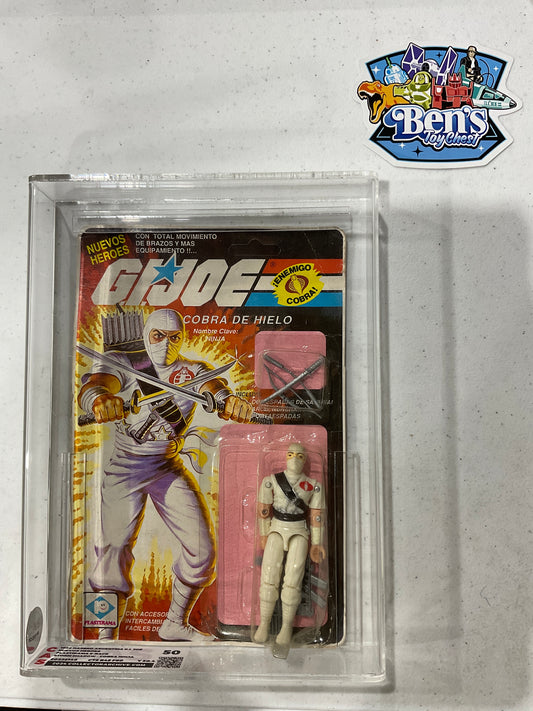 1986 Hasbro GI JOE Nuevos Heroes Storm Shadow CAS 50 (C75 B45 F85)