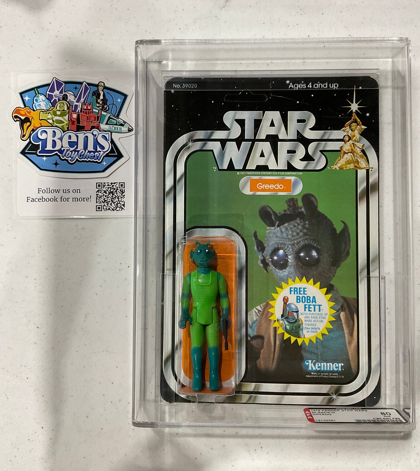 1978 Kenner Star Wars - Greedo AFA 80 NM