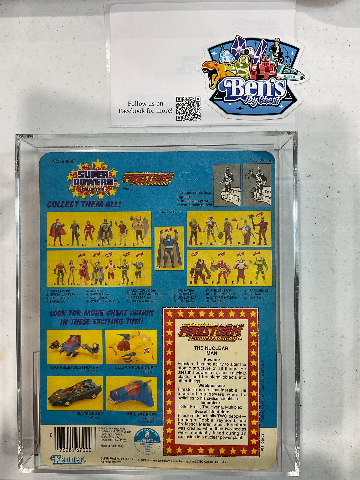 1985 Kenner Super Powers 2/23 Firestorm AFA 70 EX+