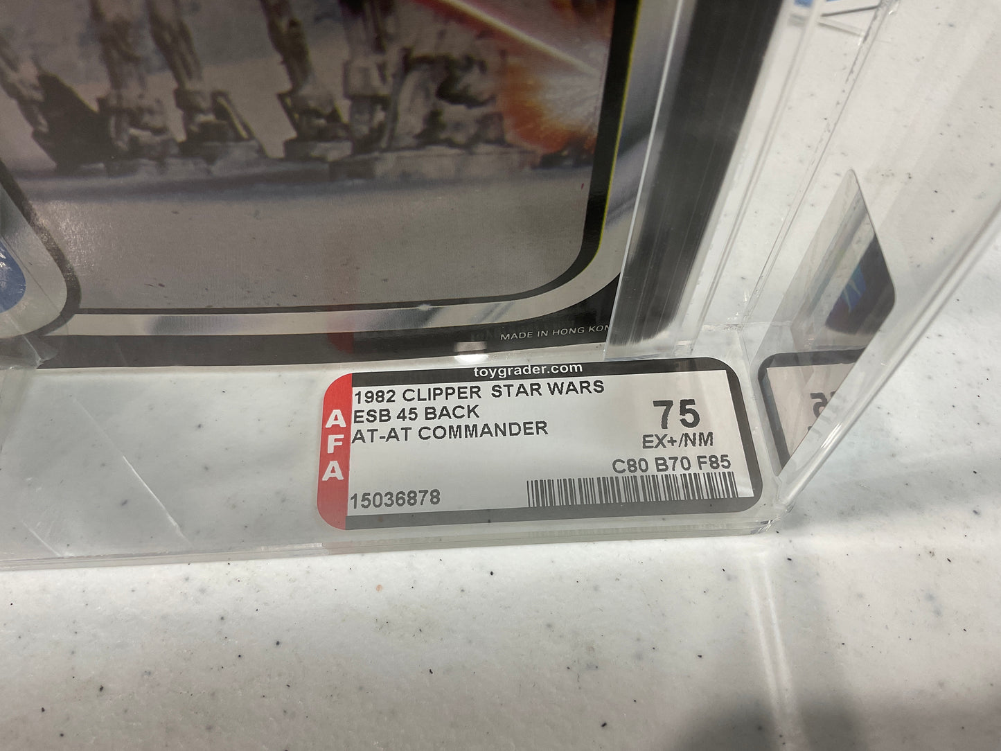 1982 Clipper Star Wars TESB AT-AT Commander AFA 75 NM