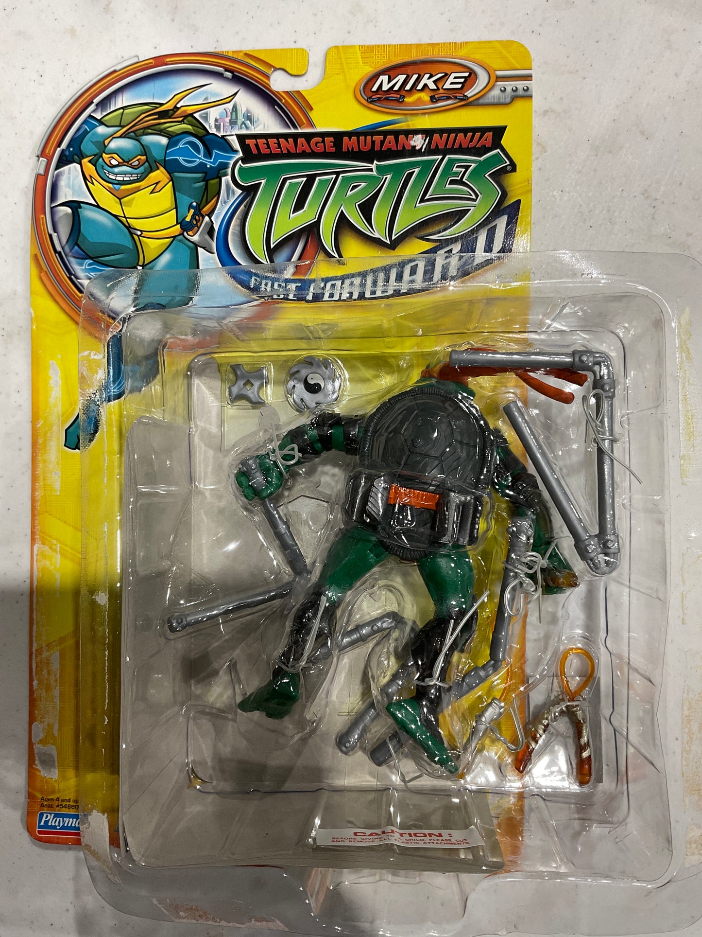 2006 Fast Forward TMNT Michelangelo COMPLETE, Loose Bubble
