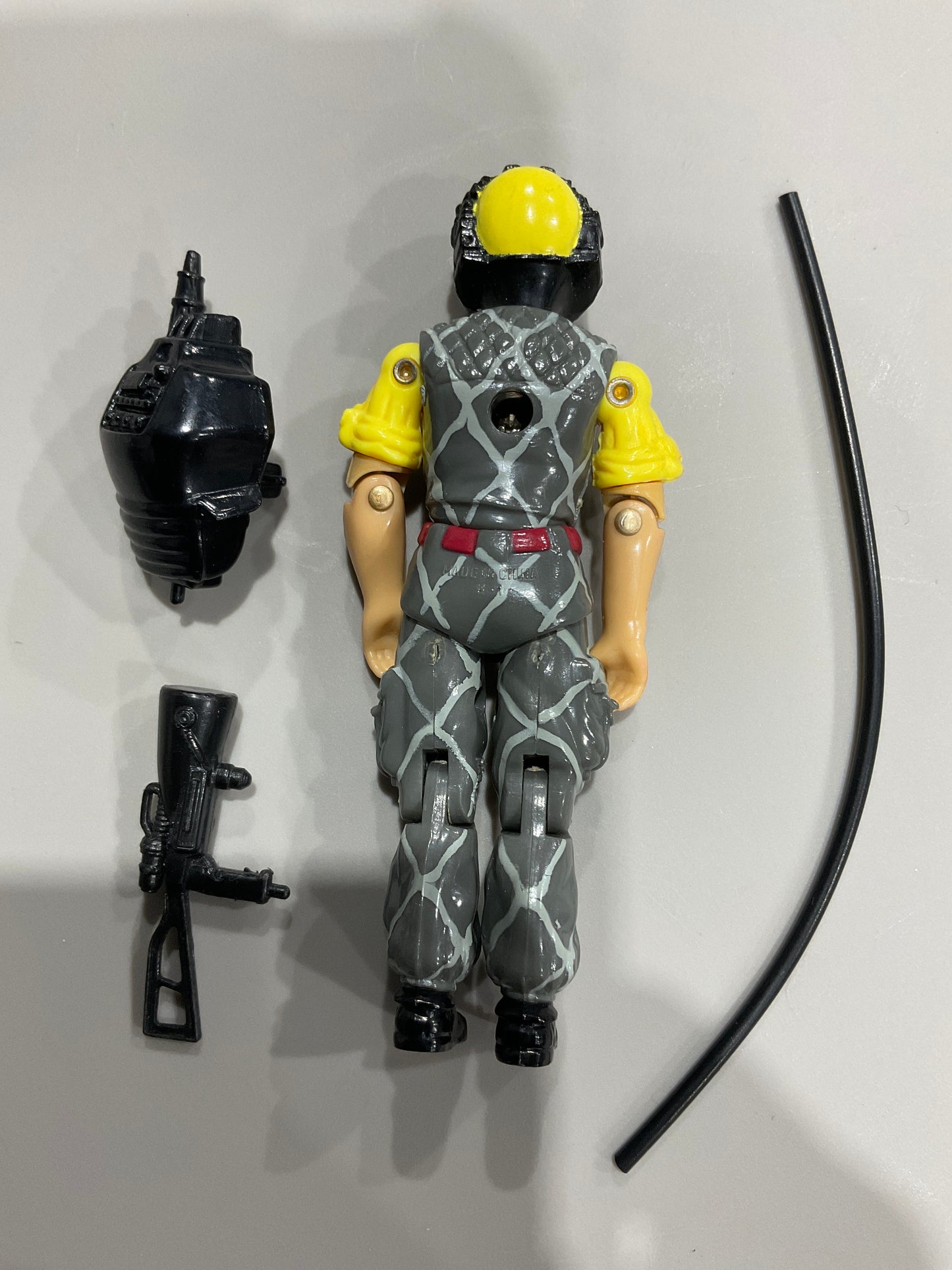1989 Gi Joe Cobra Python Patrol Squad COMPLETE, Cracked joints