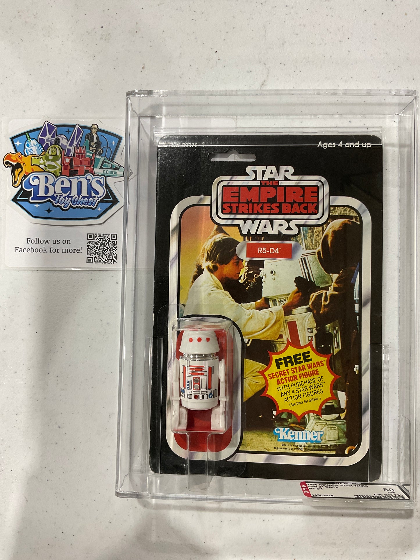 1980 Kenner Star Wars TESB - R5-D4 AFA 80 NM