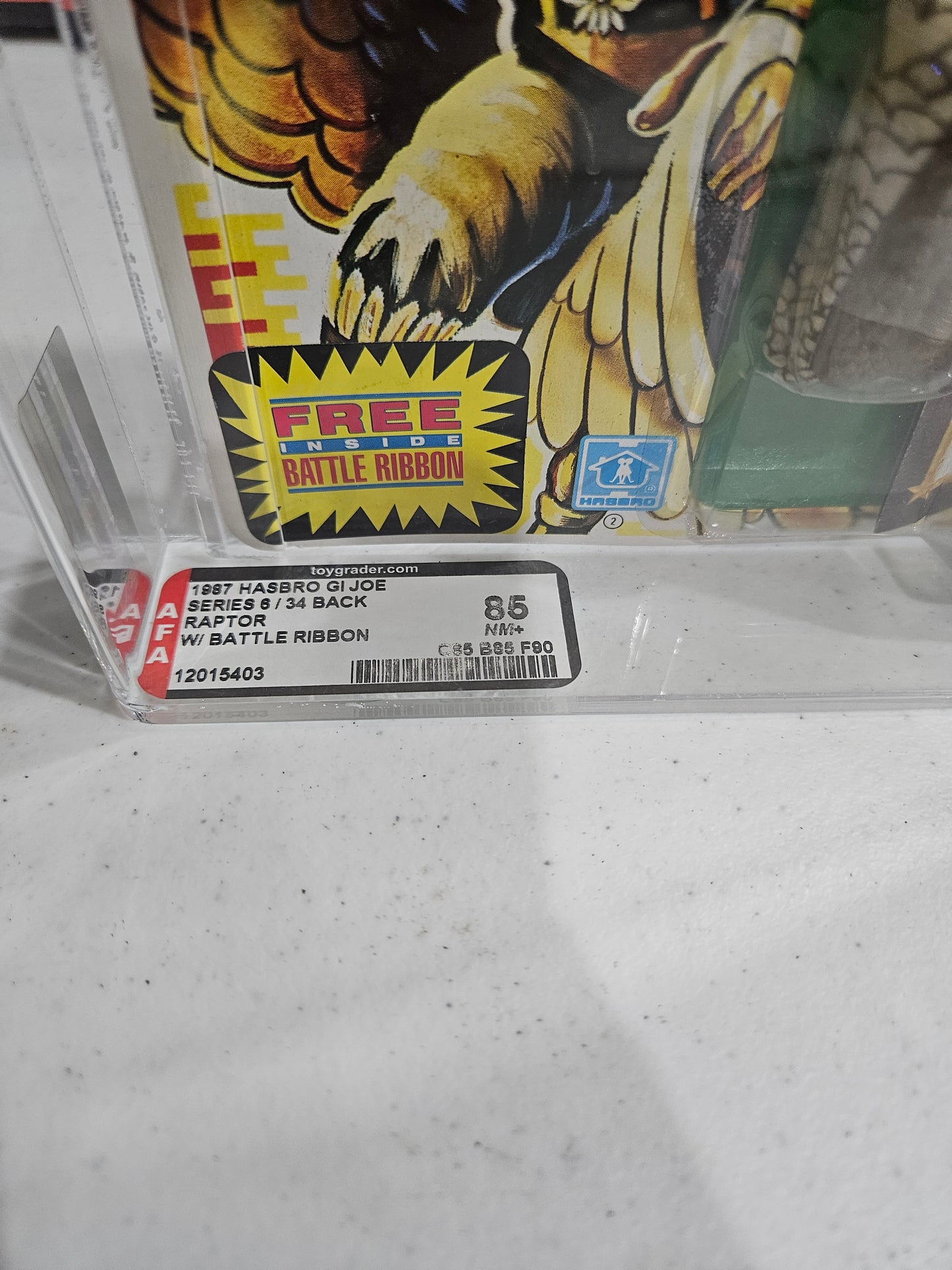 1987 Hasbro GI Joe Raptor AFA 85 NM+