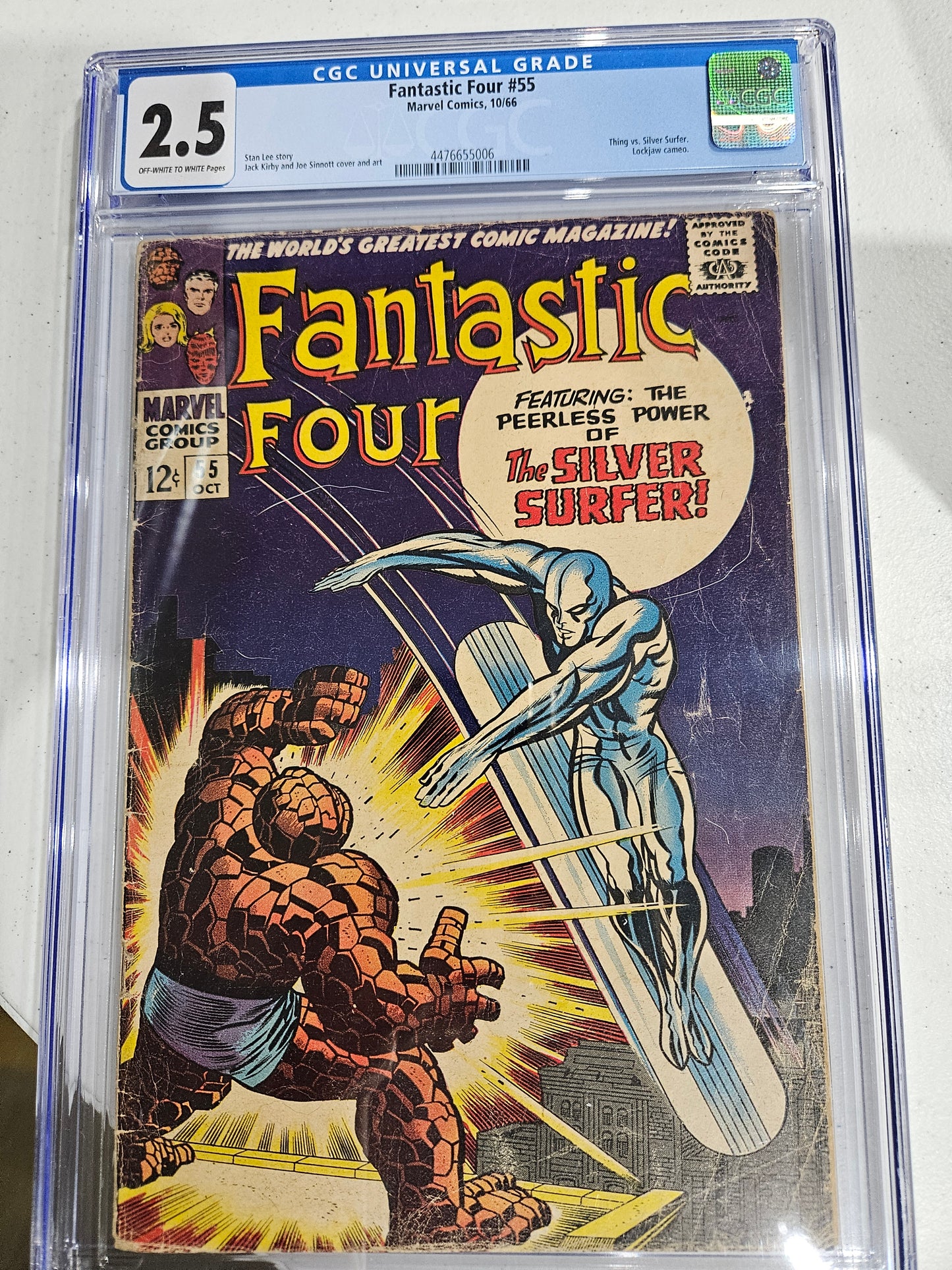 1966 Marvel Fantastic Four #55 CGC 2.5